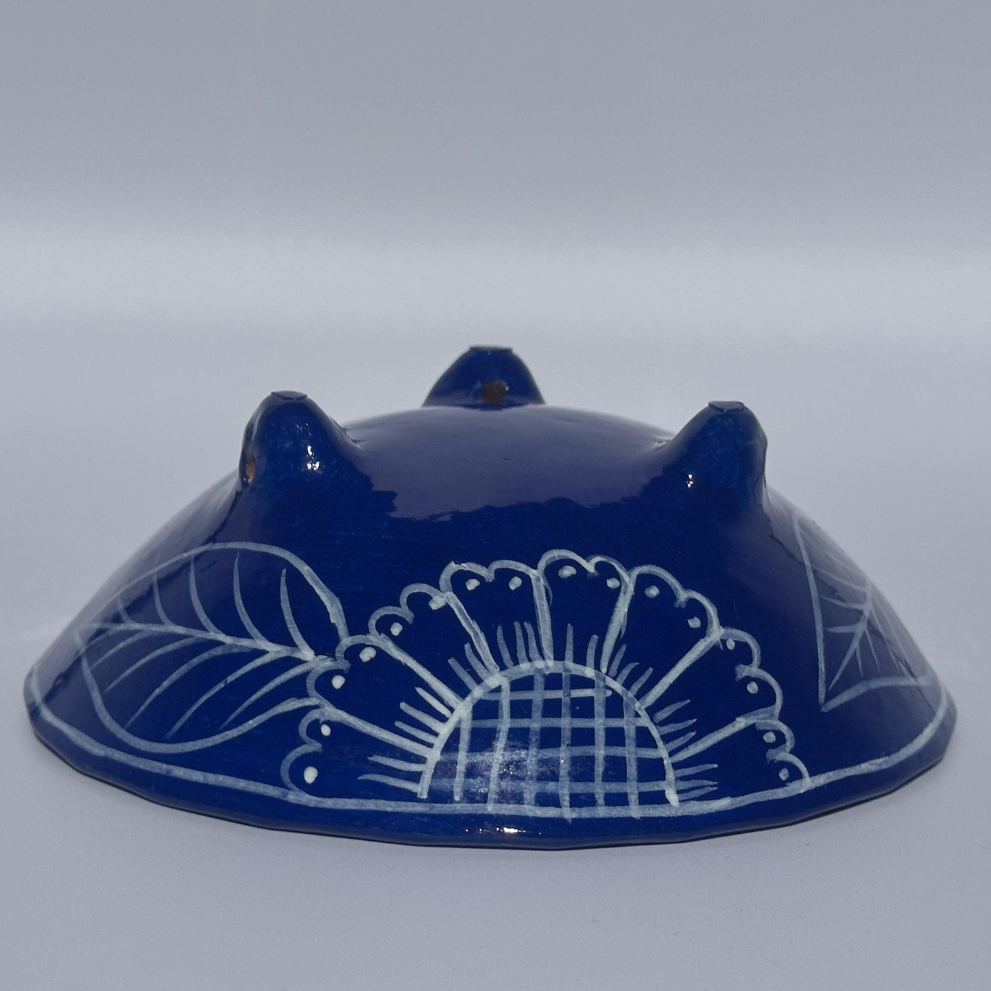 Hand-Painted Mexican Talavera Floral Ceramic Bowl - Colorful Pottery Dish for Home Decor and Serving