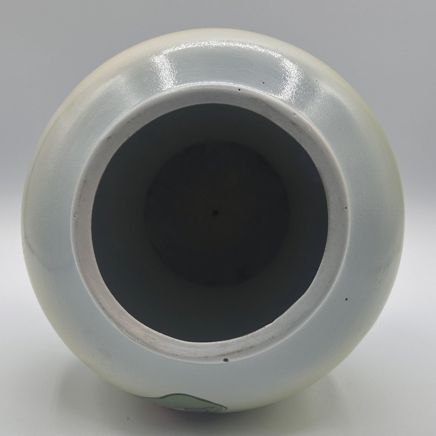 Rick Wisecarver's Handcrafted Tropical Bird Ceramic Vase - Collectible Ohio Studio Pottery Art