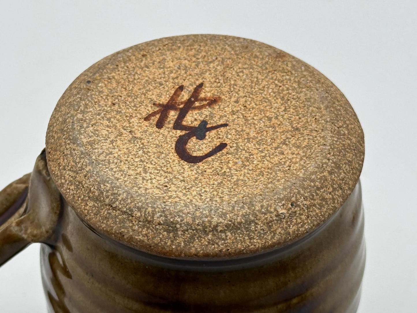 Handcrafted Ceramic Mug with Artist Signature - Unique Artisan Coffee Cup Gift for Art Lovers