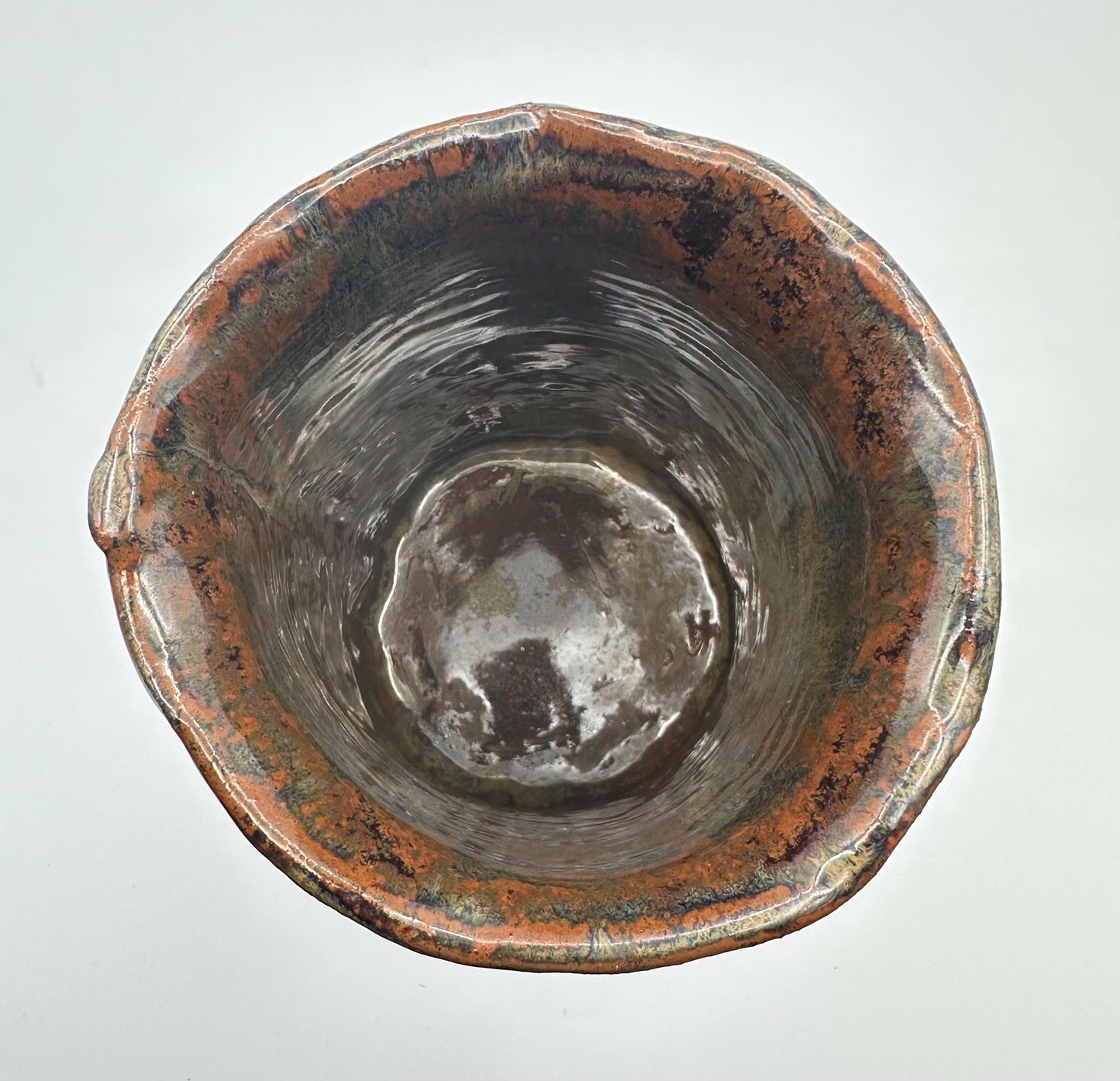 Artisanal Textured Ceramic Vase - Rustic Brown Earthenware with Organic Detailing - Handcrafted Studio Pottery