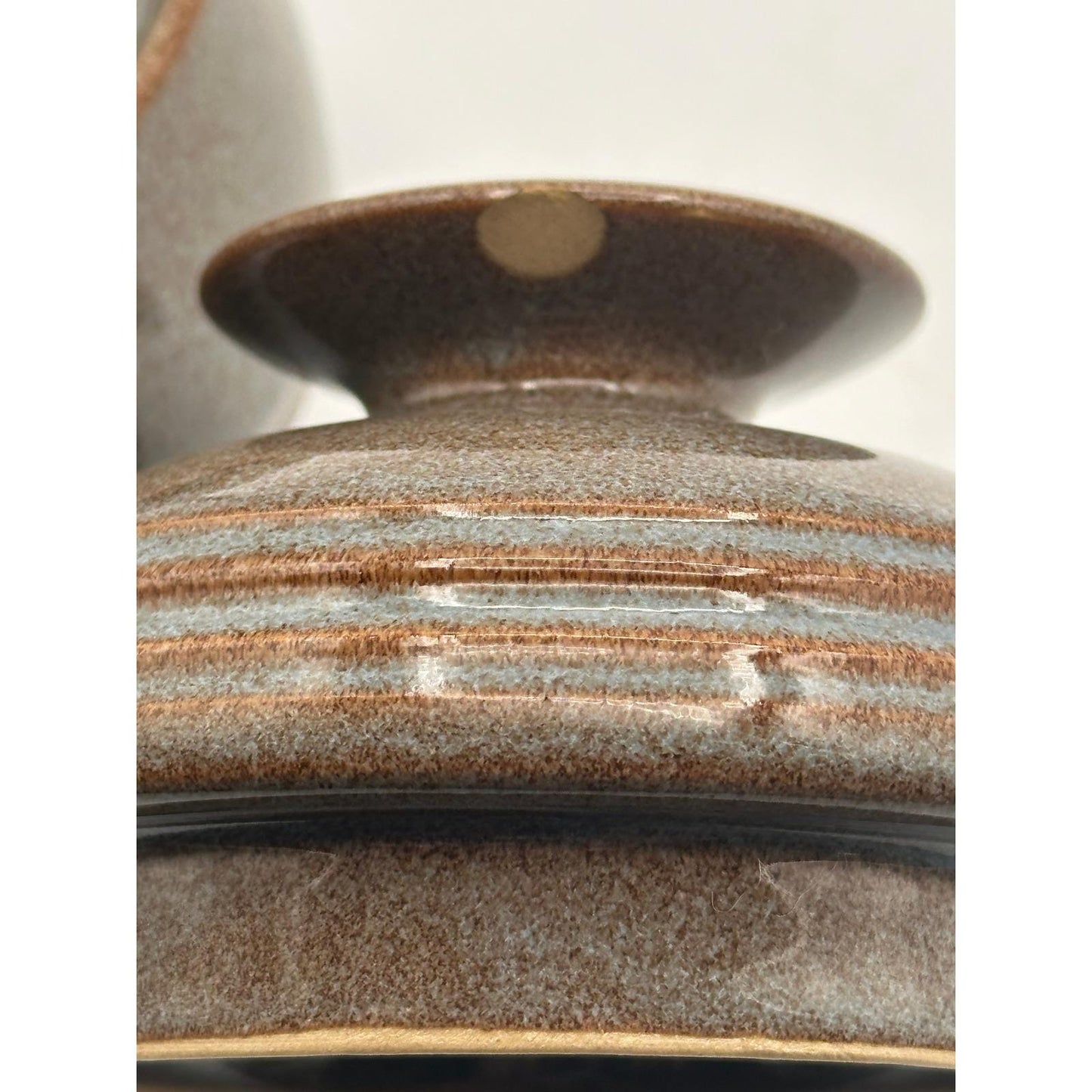 Vintage Denby Artisan Greystone Lidded Casserole Serving Dish 1983 Collection Stoneware Cookware