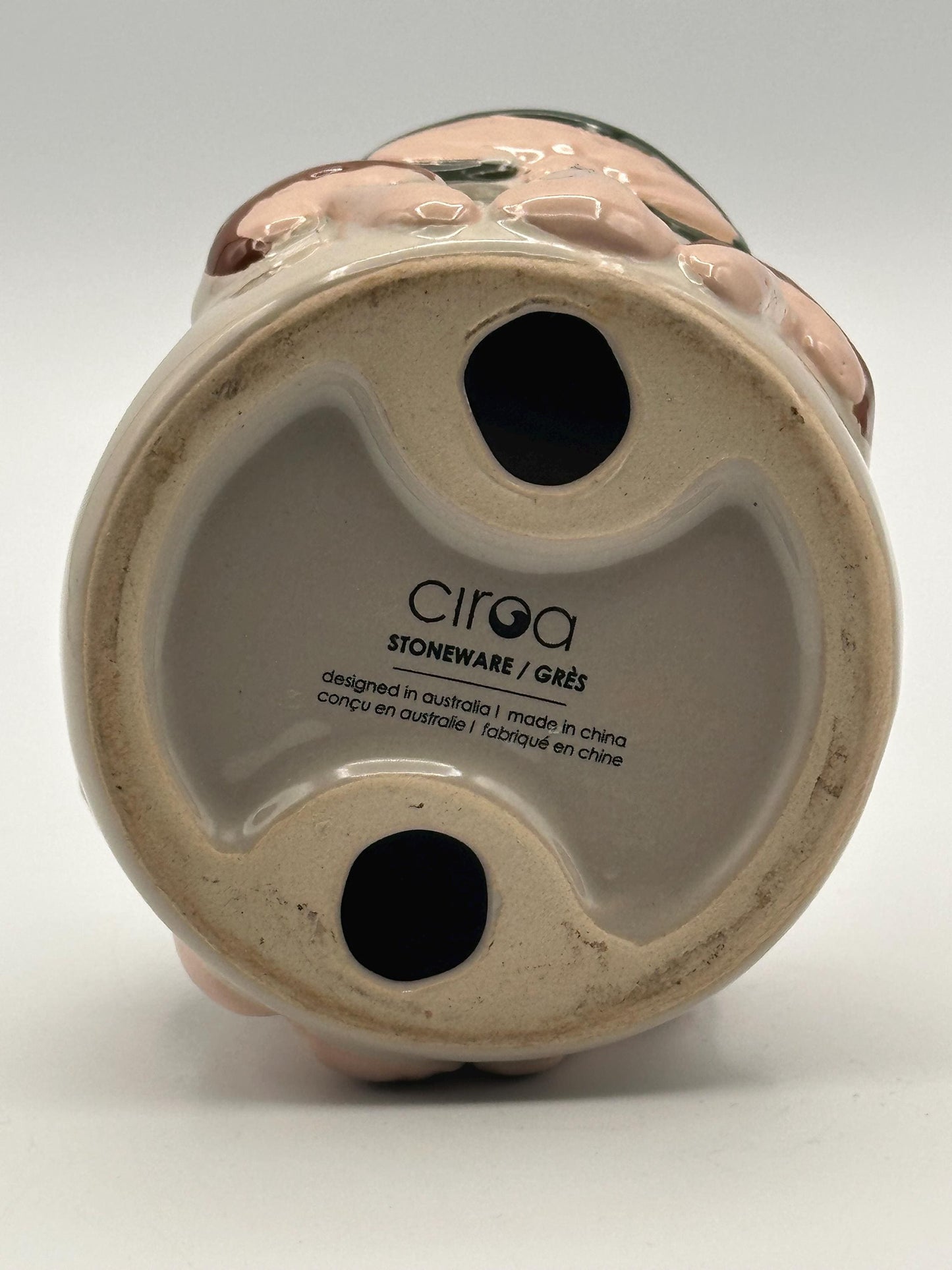 Vintage Ciroa Stoneware Mushroom Napkin Holder | Merry Mushrooms Cluster | Cottage Kitchen Decor