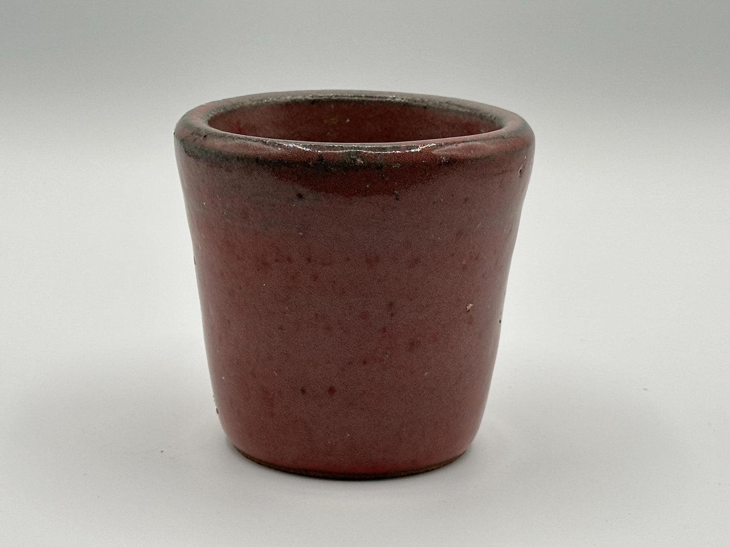 Vintage Pink Ceramic Cup: Handmade Rustic Pottery Tumbler, Minimalist Stoneware Vessel for Boho Farmhouse Décor