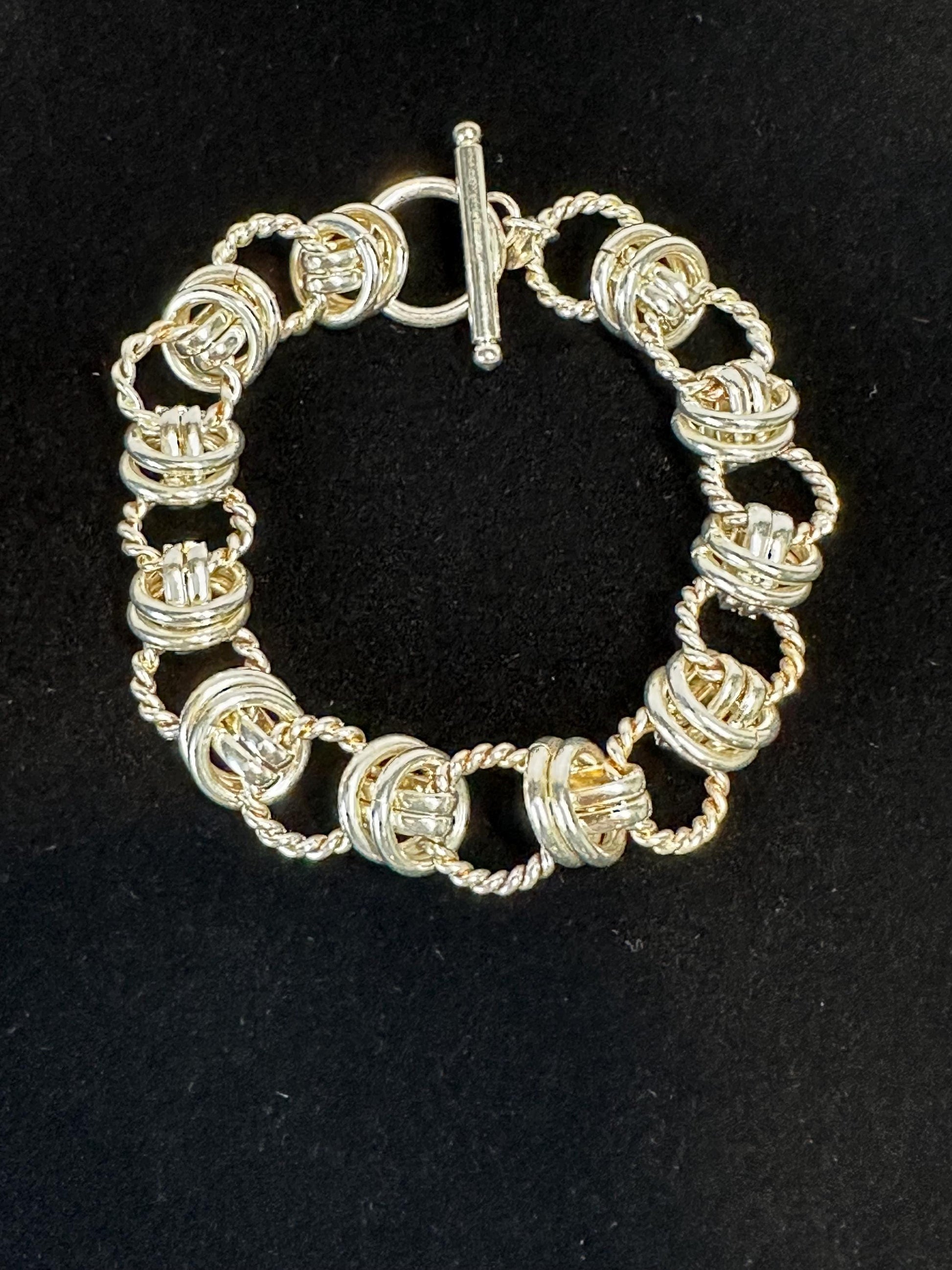 Bold Sterling Silver Chunky Chain Bracelet: Handcrafted Statement Link Jewelry for Men and Women