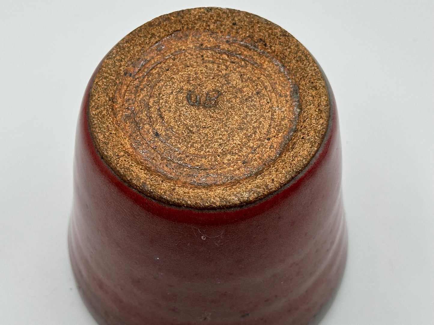 Vintage Pink Ceramic Cup: Handmade Rustic Pottery Tumbler, Minimalist Stoneware Vessel for Boho Farmhouse Décor
