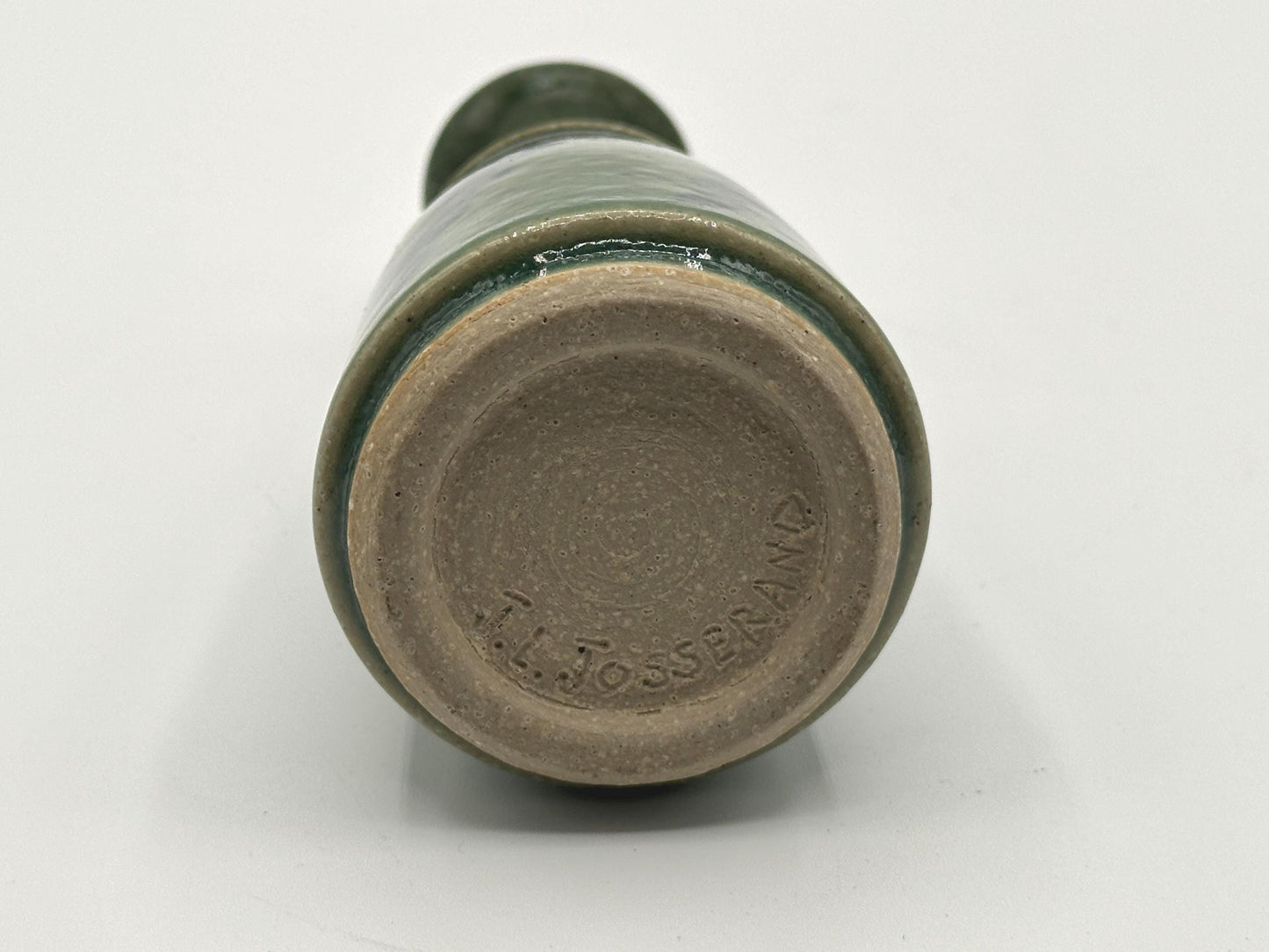 Rare Signed Jerry L. Josserand Studio Art Pottery Vase - Vintage Mid-Century Collector's Piece