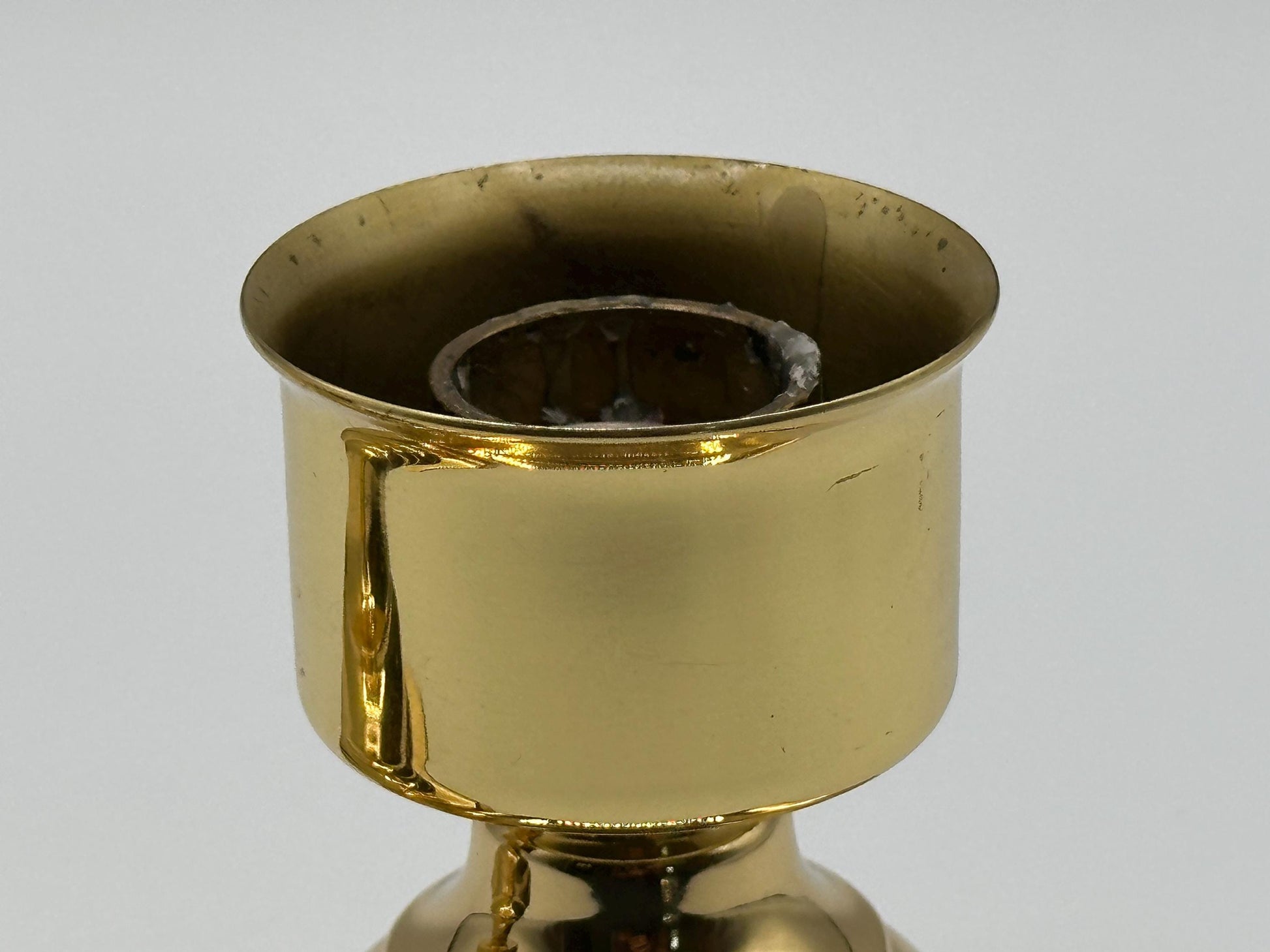 Vintage Baldwin Square Base Solid Brass Candlestick Holders - Elegant Home Decor Accent Pieces