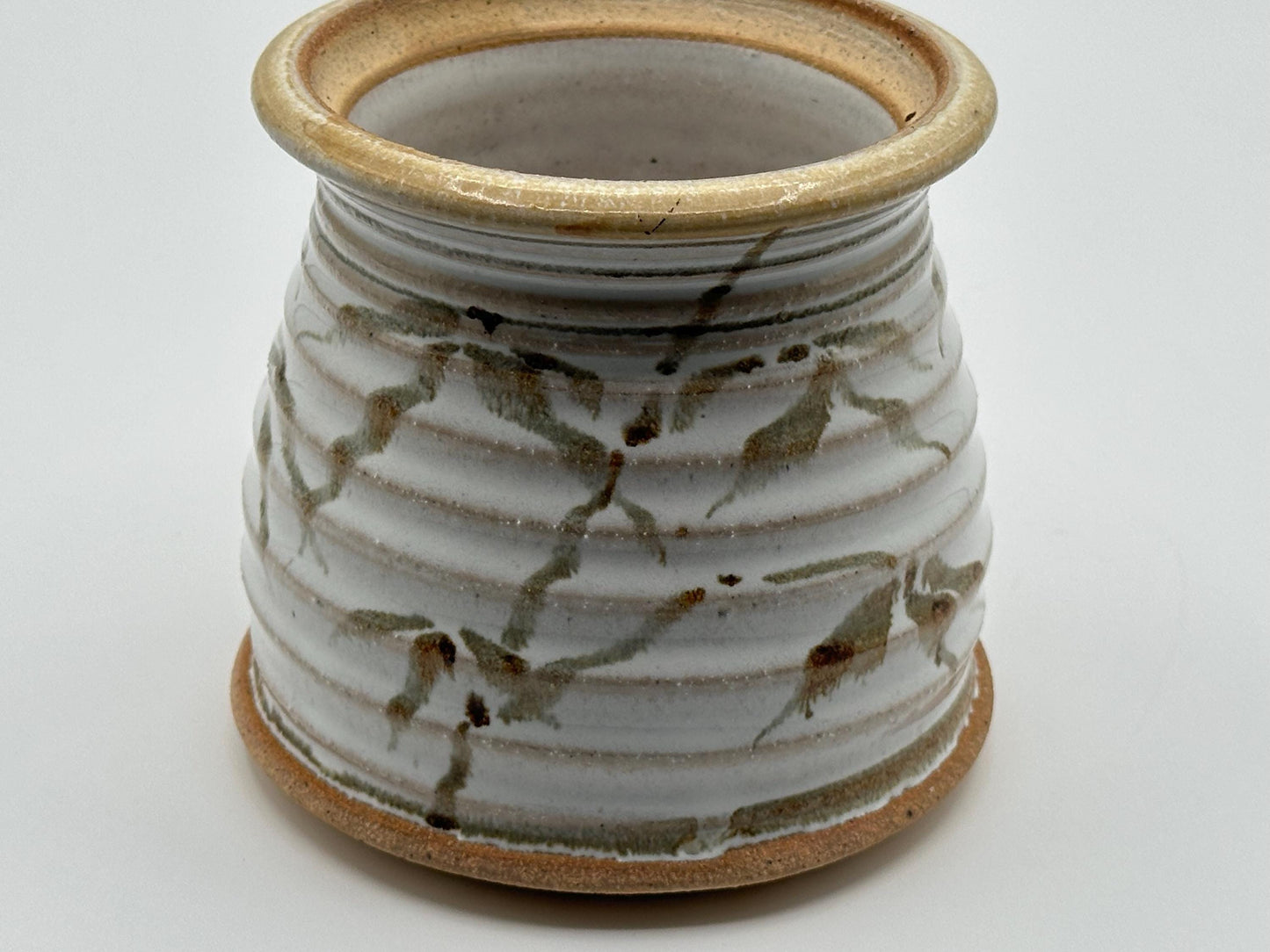 Handcrafted Ceramic Storage Jar: Artist-Signed Pottery Jar for Kitchen Organization