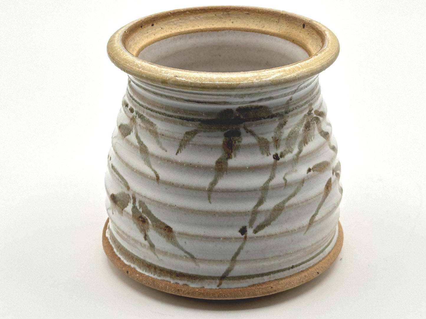 Handcrafted Ceramic Storage Jar: Artist-Signed Pottery Jar for Kitchen Organization