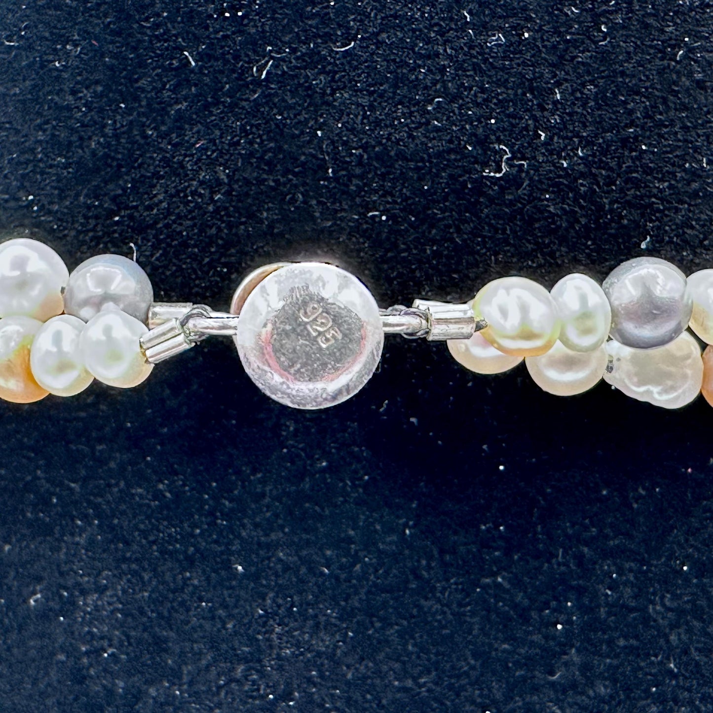 Elegant Multi-Strand Mother of Pearl & Crystal Necklace: Delicate Beaded Statement Jewelry