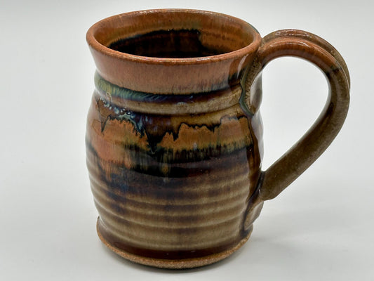 Handcrafted Ceramic Mug with Artist Signature - Unique Artisan Coffee Cup Gift for Art Lovers