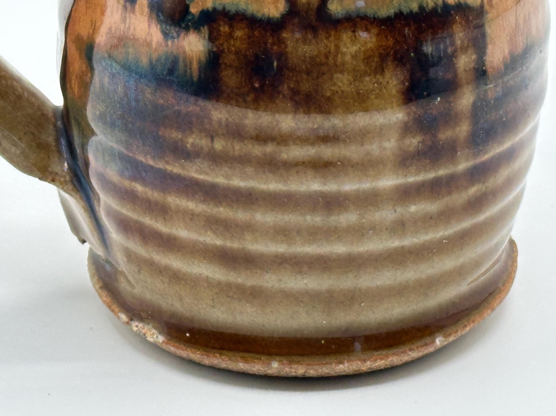 Handcrafted Ceramic Mug with Artist Signature - Unique Artisan Coffee Cup Gift for Art Lovers