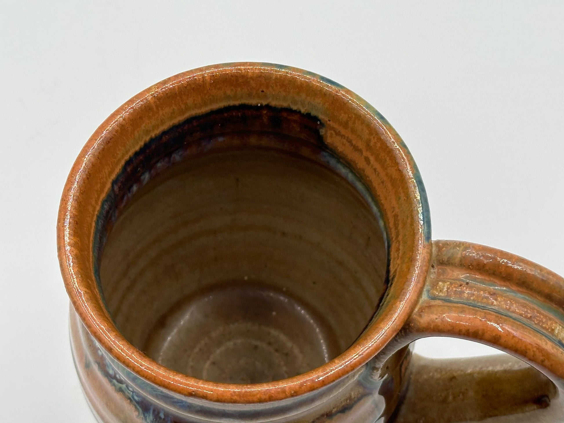 Handcrafted Ceramic Mug with Artist Signature - Unique Artisan Coffee Cup Gift for Art Lovers