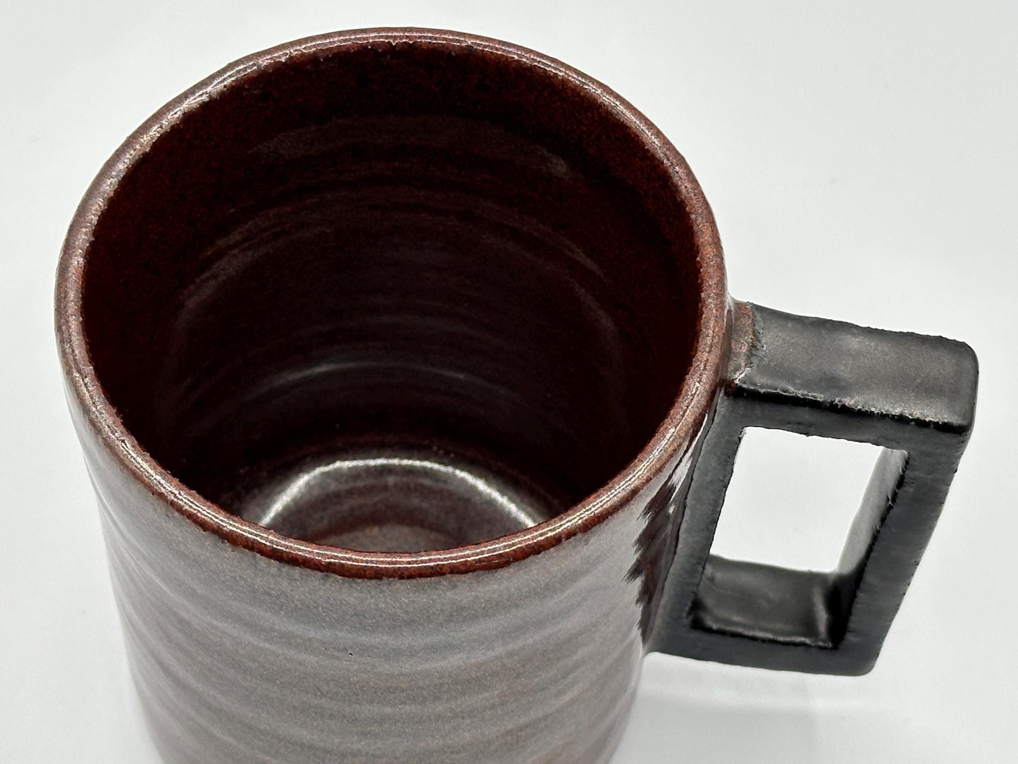 Handcrafted Ceramic Mug with Artist Signature - Unique Coffee Cup for Art Enthusiasts