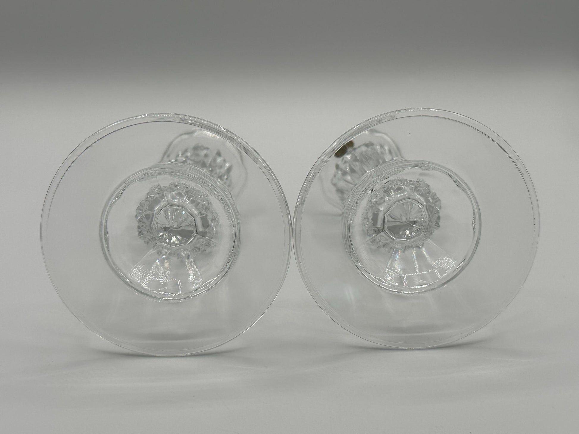 Elegant Vintage Cristal d'Arques Lead Crystal Candlestick Holders Set of 2 - French Decor Centerpiece