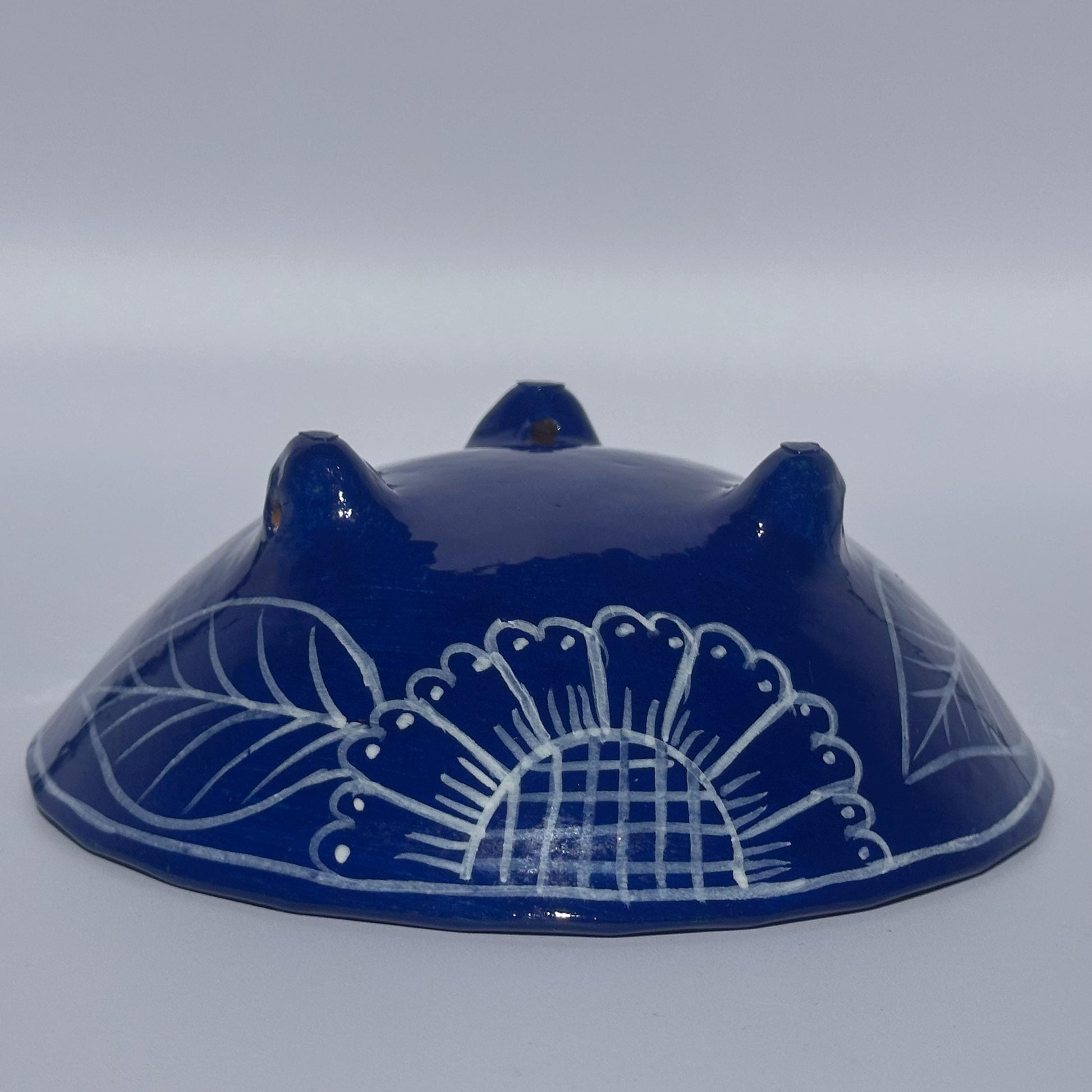 Hand-Painted Mexican Talavera Floral Ceramic Bowl - Colorful Pottery Dish for Home Decor and Serving
