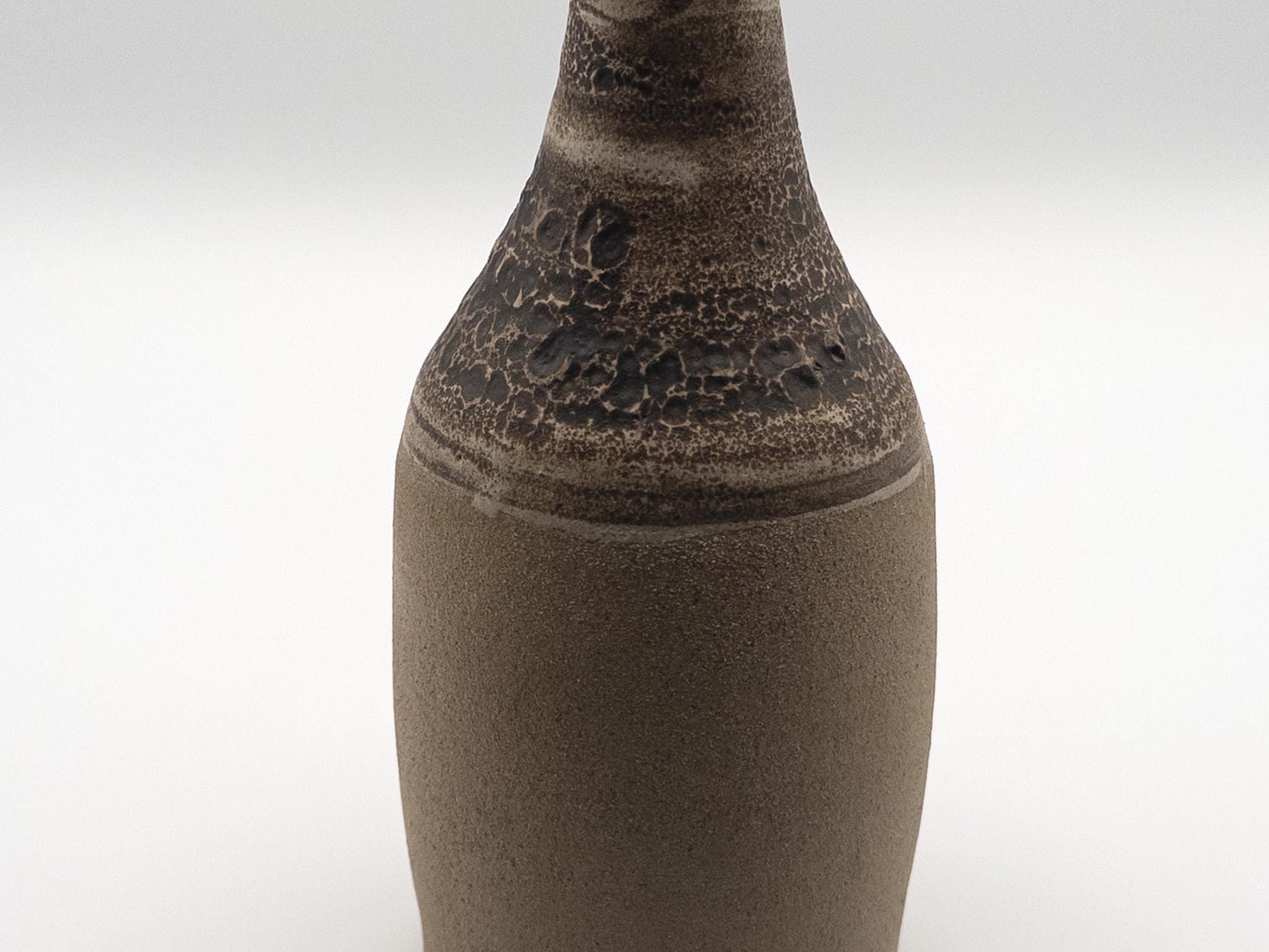 Handcrafted Obvara Studio Pottery Vase by Karen Sands - Unique Vintage Ceramic Art Piece