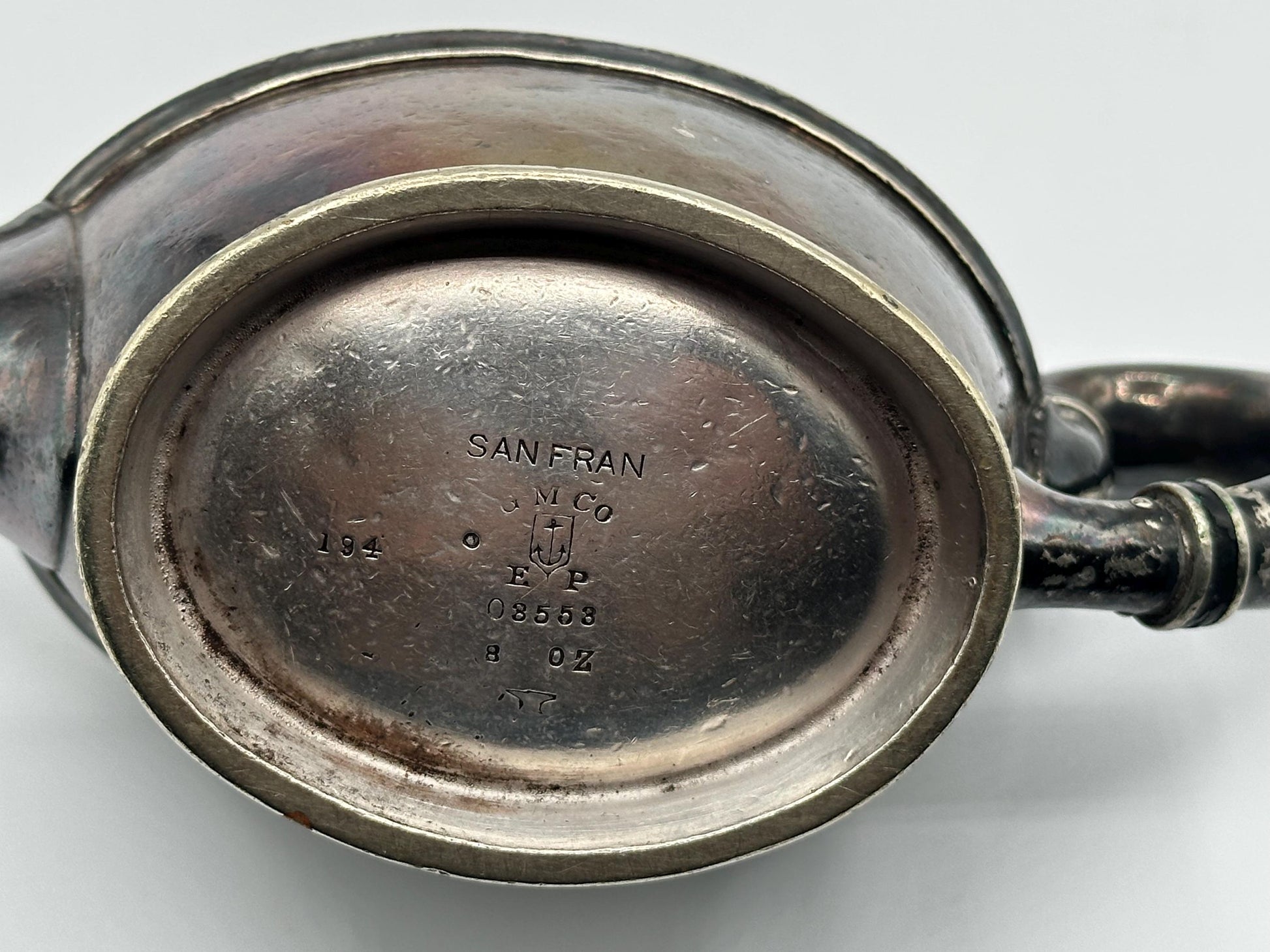 Vintage San Francisco Silver-Coated Teapot - Rare M Co. Antique Collectible Tea Serving Piece