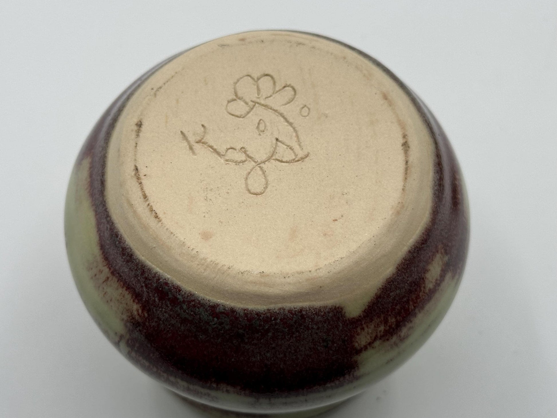 Artisanal Signed Fermentation Crock: Handcrafted Ceramic Pickling Jar with Lid for Kitchen
