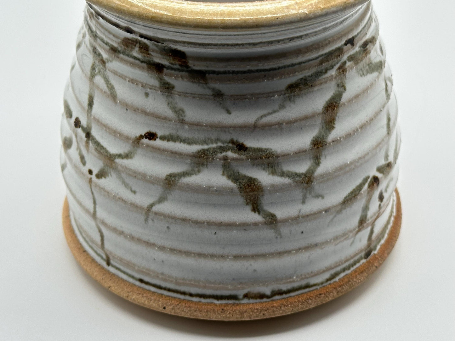 Handcrafted Ceramic Storage Jar: Artist-Signed Pottery Jar for Kitchen Organization