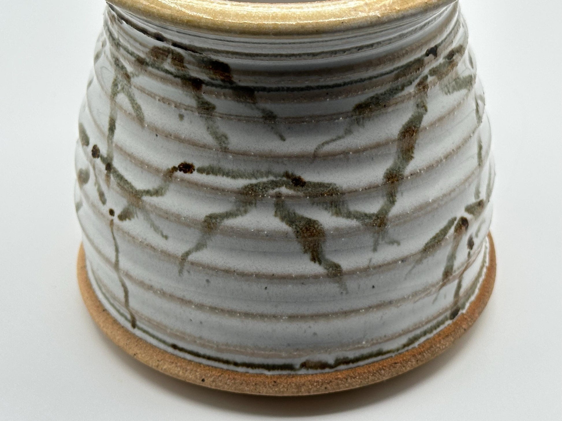 Handcrafted Ceramic Storage Jar: Artist-Signed Pottery Jar for Kitchen Organization