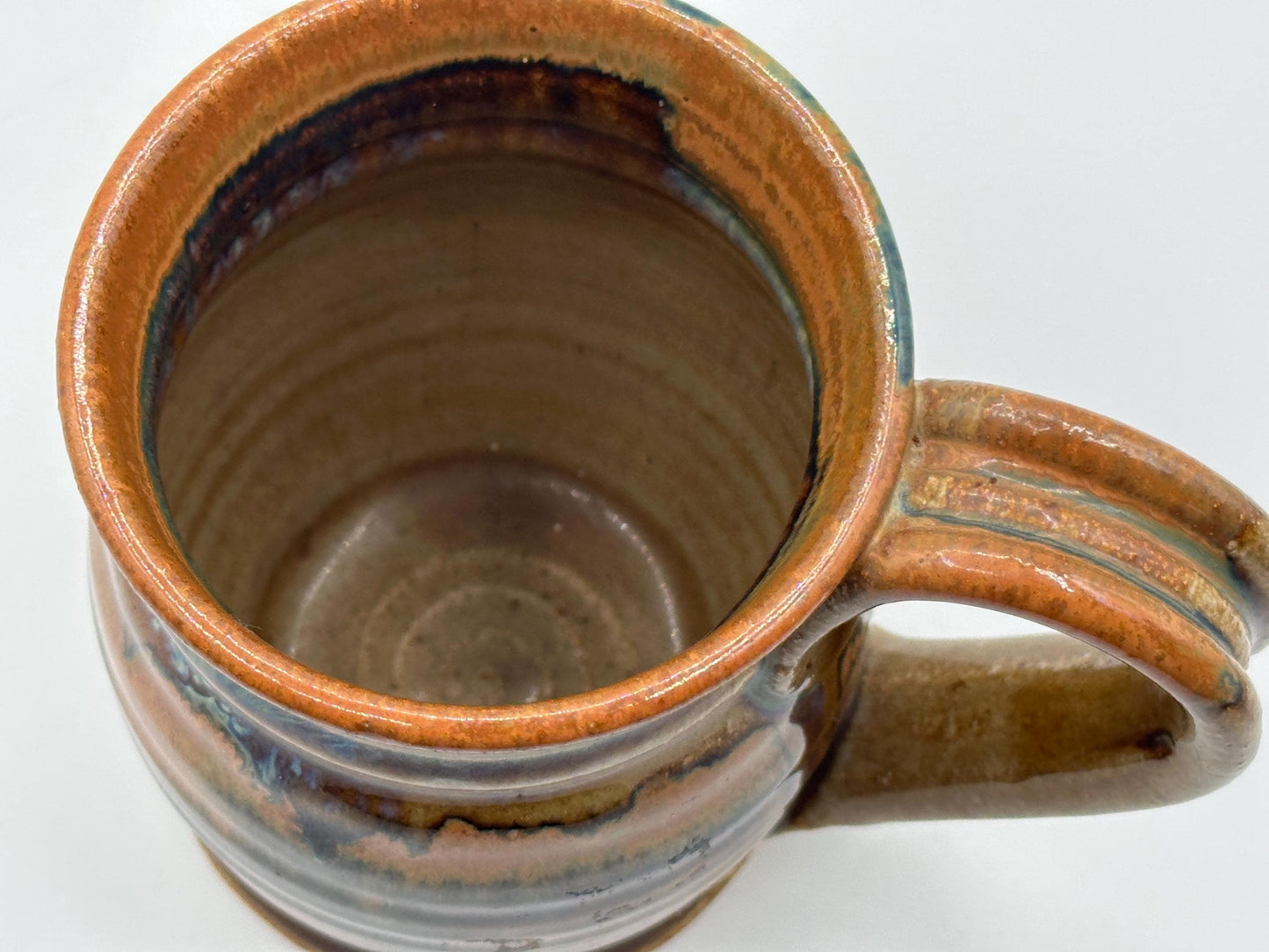Handcrafted Ceramic Mug with Artist Signature - Unique Artisan Coffee Cup Gift for Art Lovers