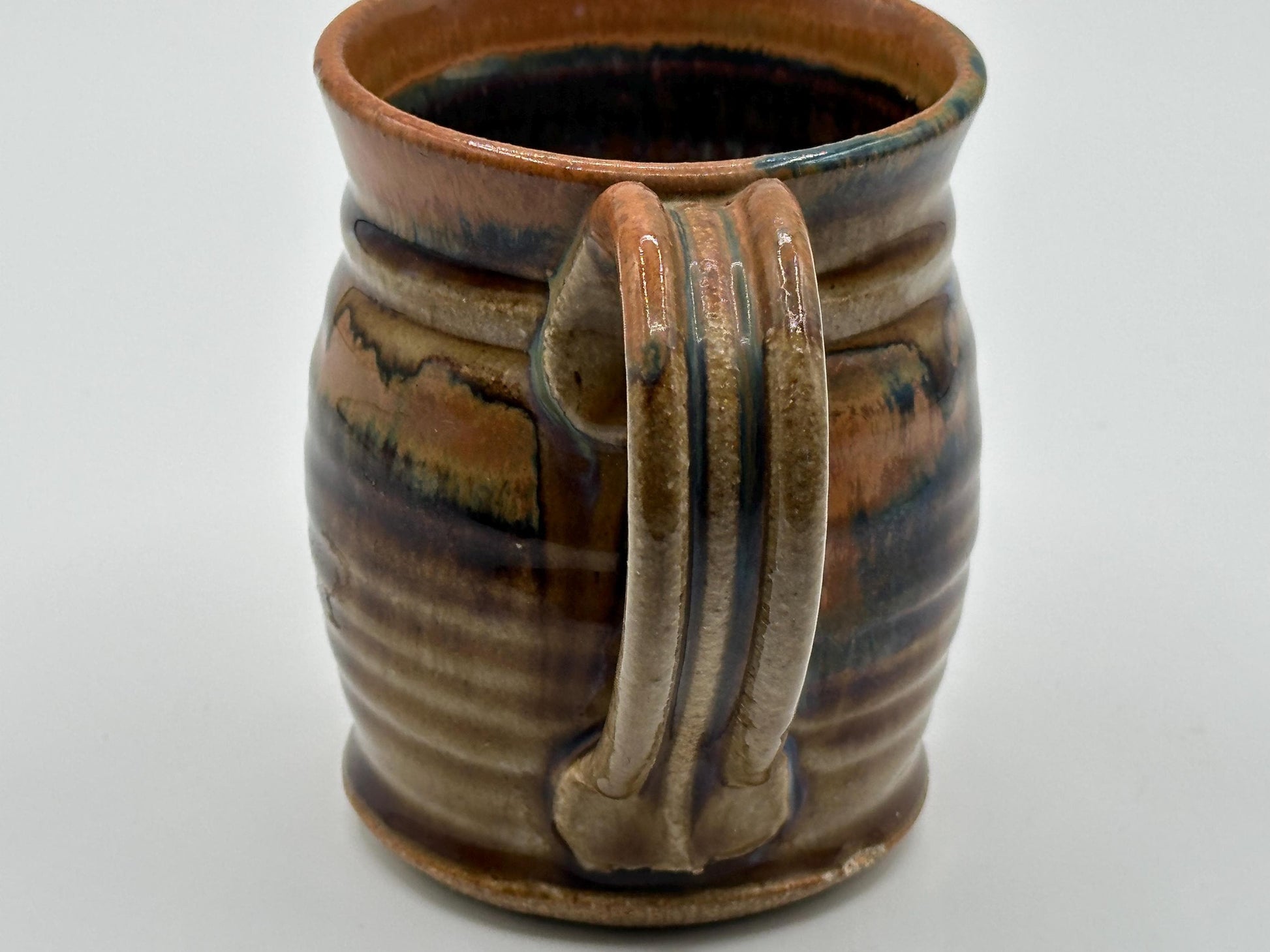 Handcrafted Ceramic Mug with Artist Signature - Unique Artisan Coffee Cup Gift for Art Lovers