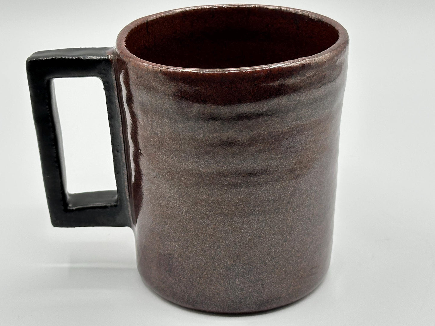 Handcrafted Ceramic Mug with Artist Signature - Unique Coffee Cup for Art Enthusiasts