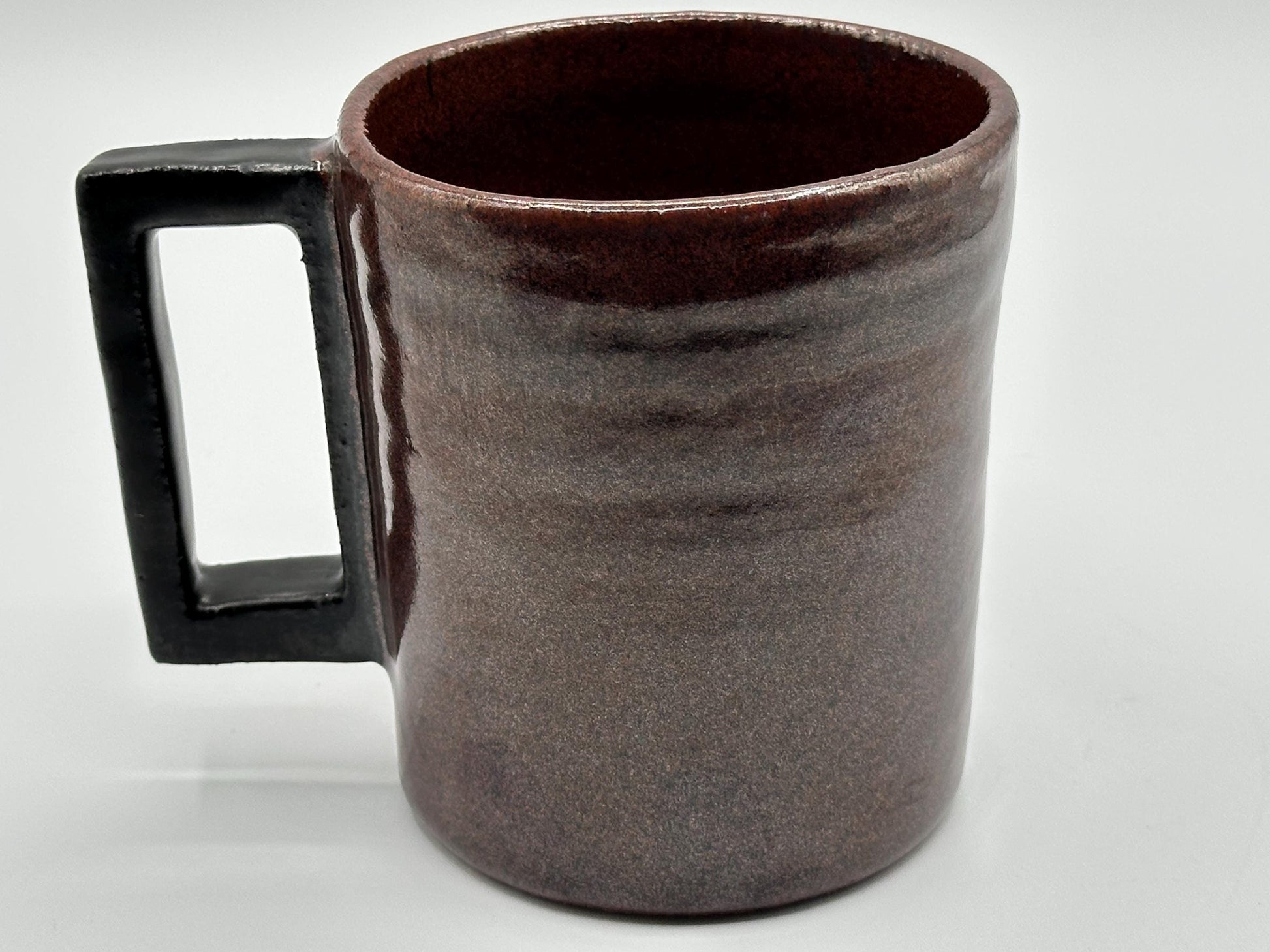 Handcrafted Ceramic Mug with Artist Signature - Unique Coffee Cup for Art Enthusiasts