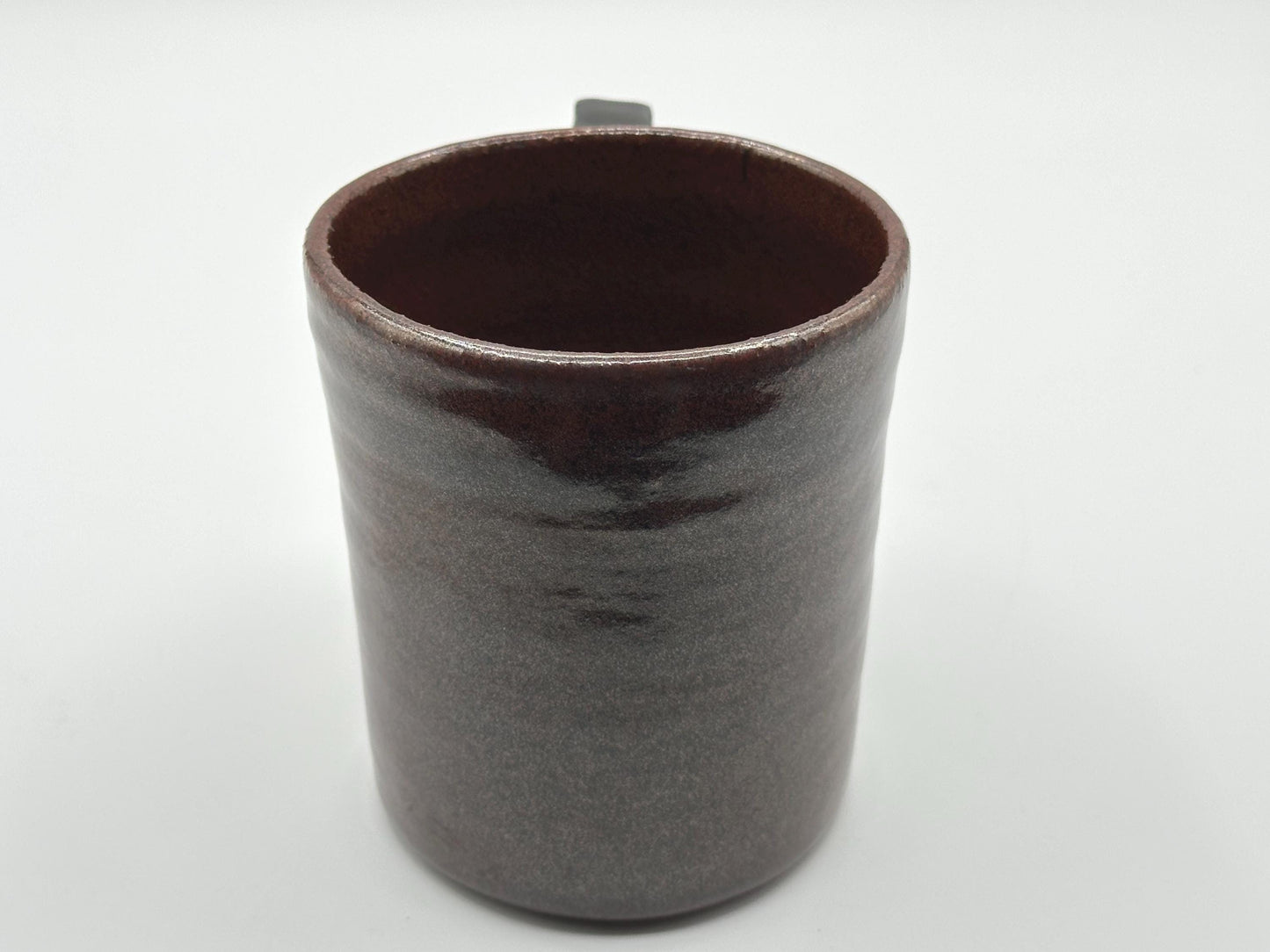 Handcrafted Ceramic Mug with Artist Signature - Unique Coffee Cup for Art Enthusiasts