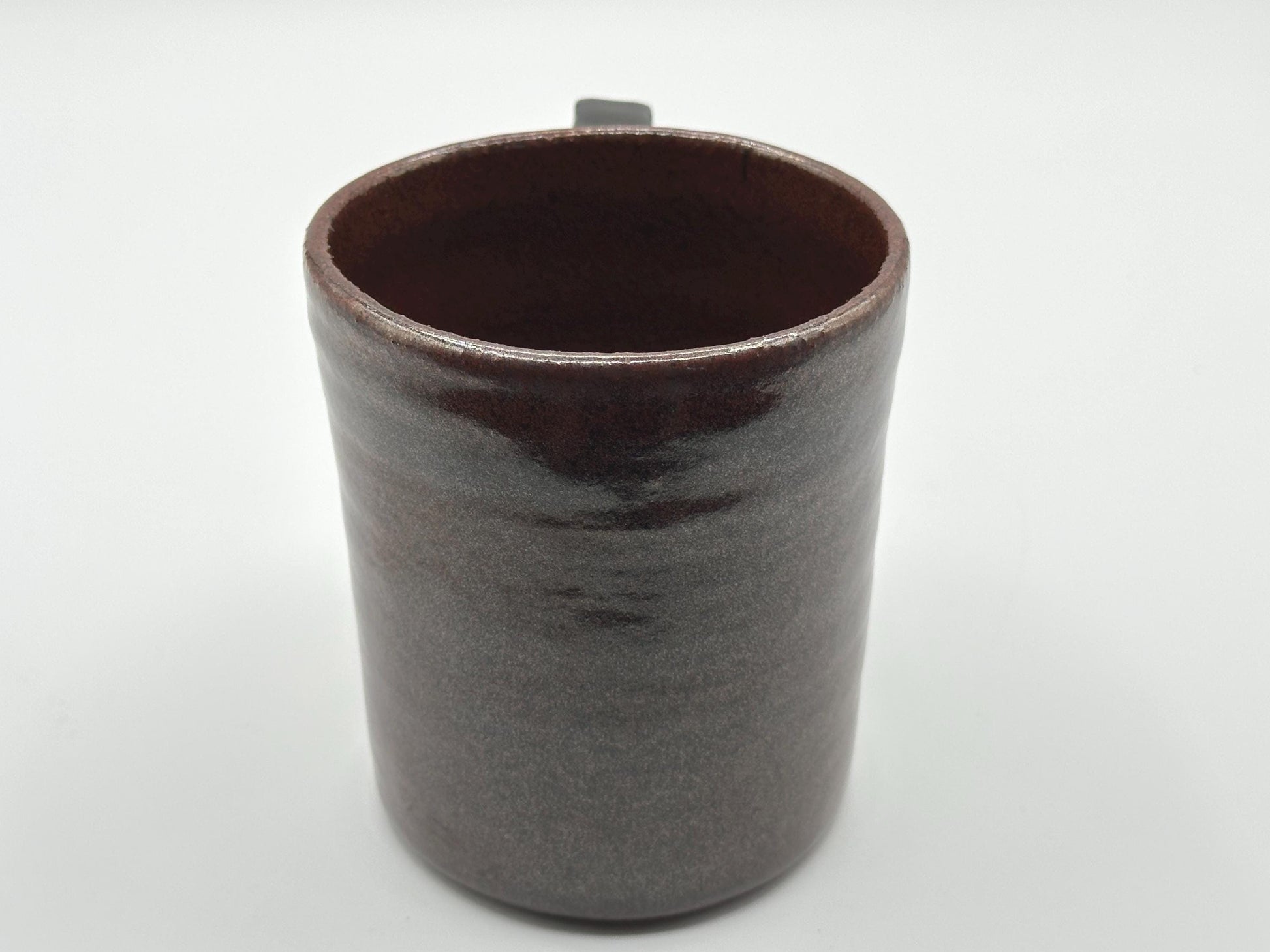 Handcrafted Ceramic Mug with Artist Signature - Unique Coffee Cup for Art Enthusiasts