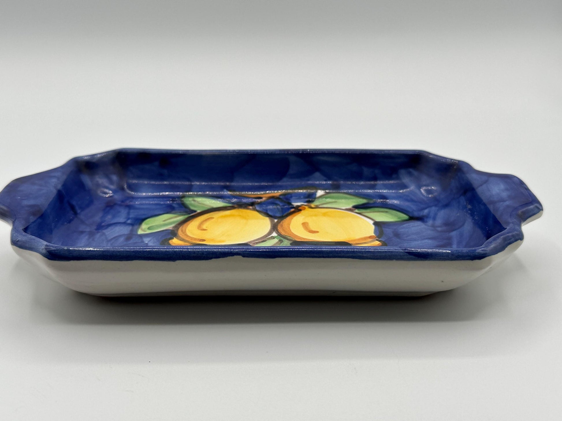 Vintage Italian Hand-Painted Pottery Dish - Artist Signed D'Acunto from Vietri, Italy