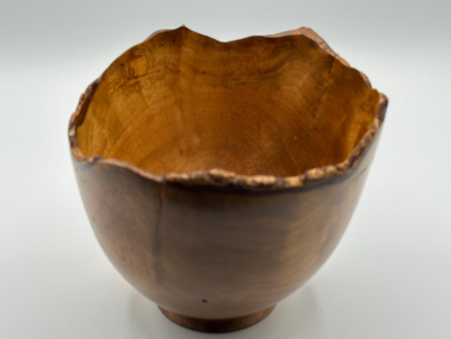 Vintage Myrtlewood Bowl: Hand-Turned, Signed by Chuck McLaughlin - Unique Artisan Woodcraft