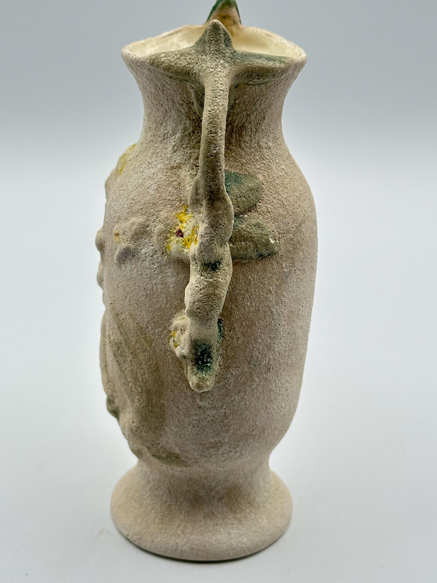 Elegant Rococo Cherub Ceramic Vase - Decorative Angel Sculpture Flower Holder for Home Decor