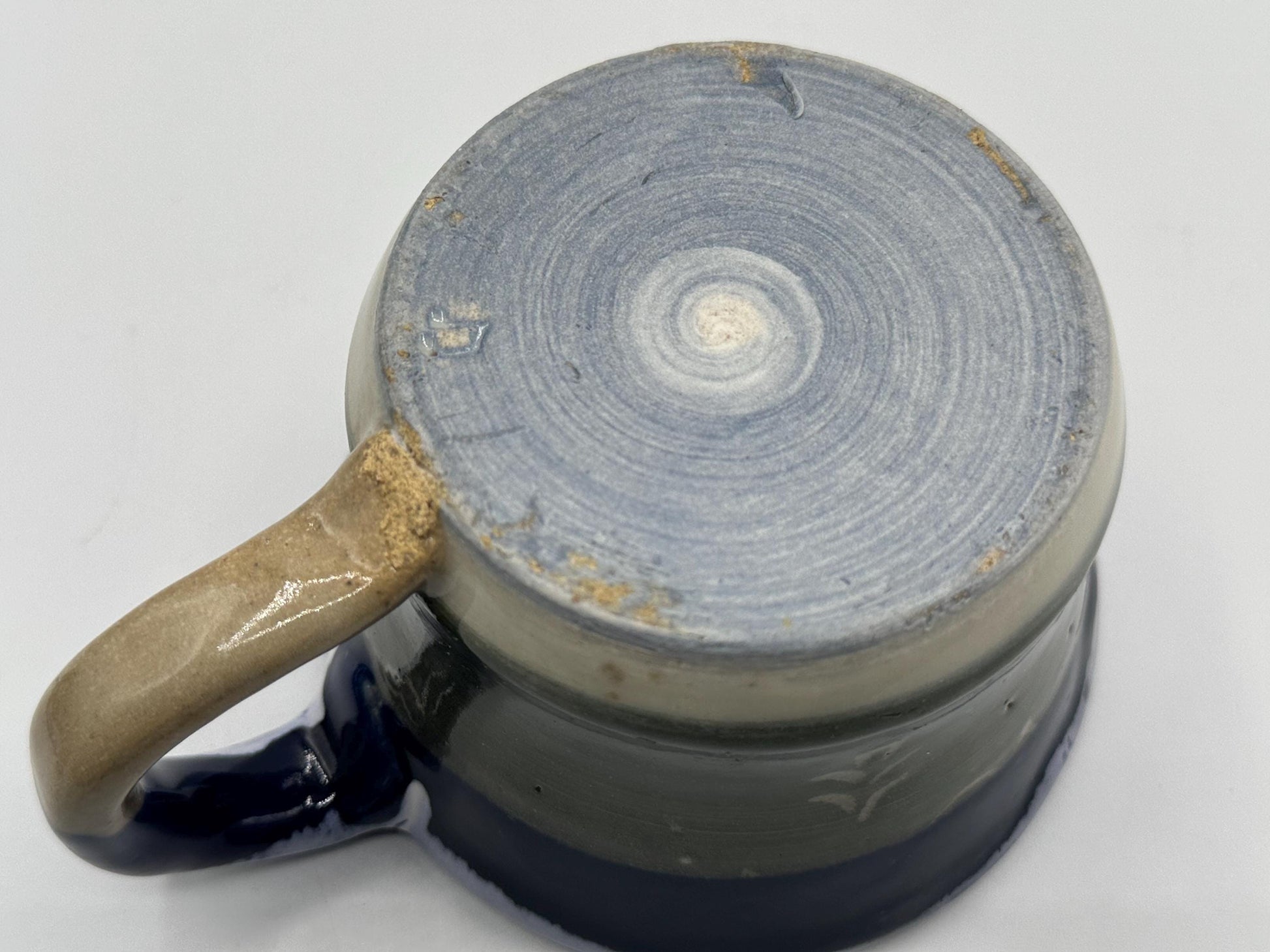 Artisan Ceramic Coffee Cups: Set of 2 Handcrafted Stoneware Pottery Mugs for Home and Café