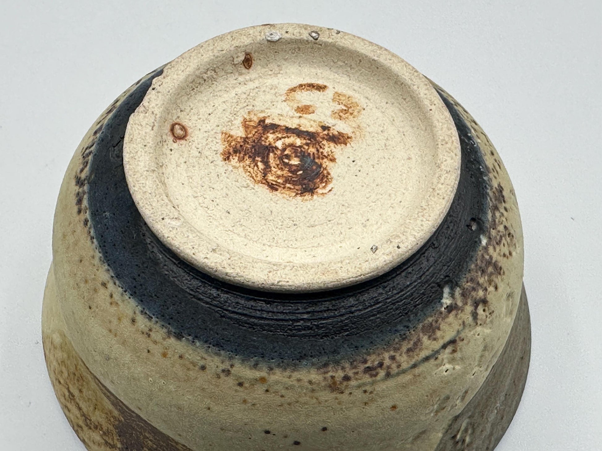 Artisanal Rustic Matcha Bowl - Handcrafted Stoneware with Natural Glaze Drips for Tea Ceremony
