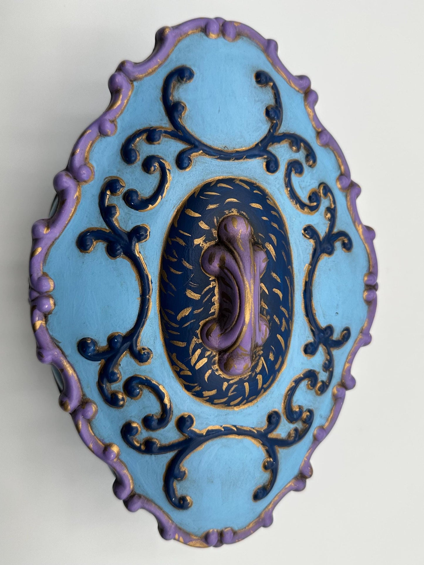 Handcrafted Ceramic Jewelry Box: Painted Keepsake Container with Decorative Lid- Artist Signed