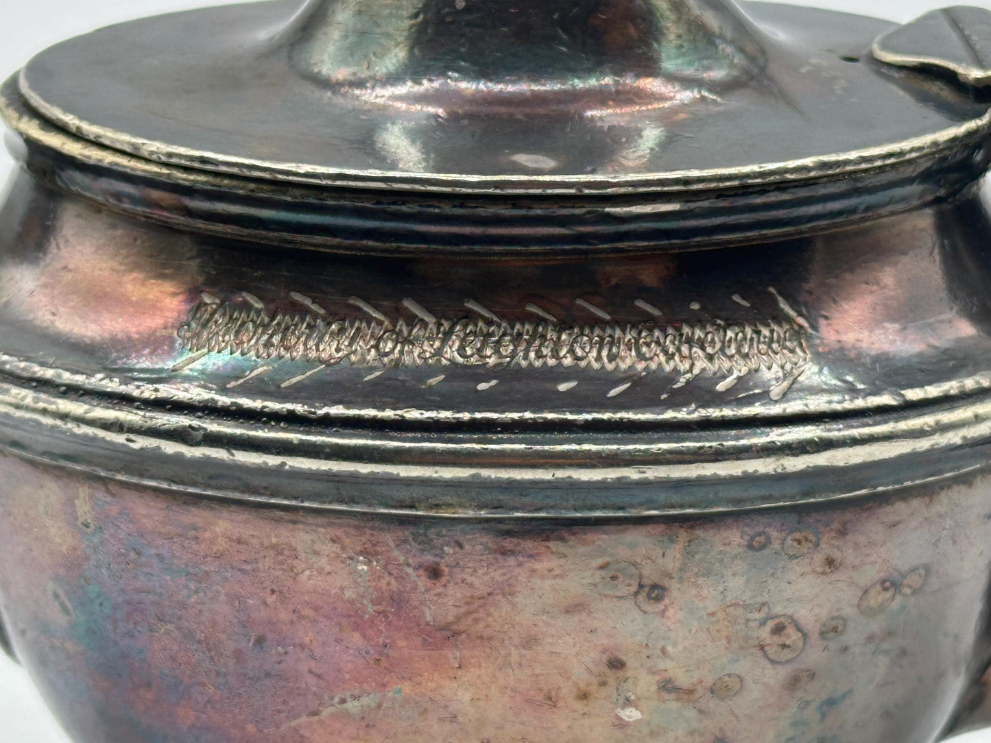 Vintage San Francisco Silver-Coated Teapot - Rare M Co. Antique Collectible Tea Serving Piece