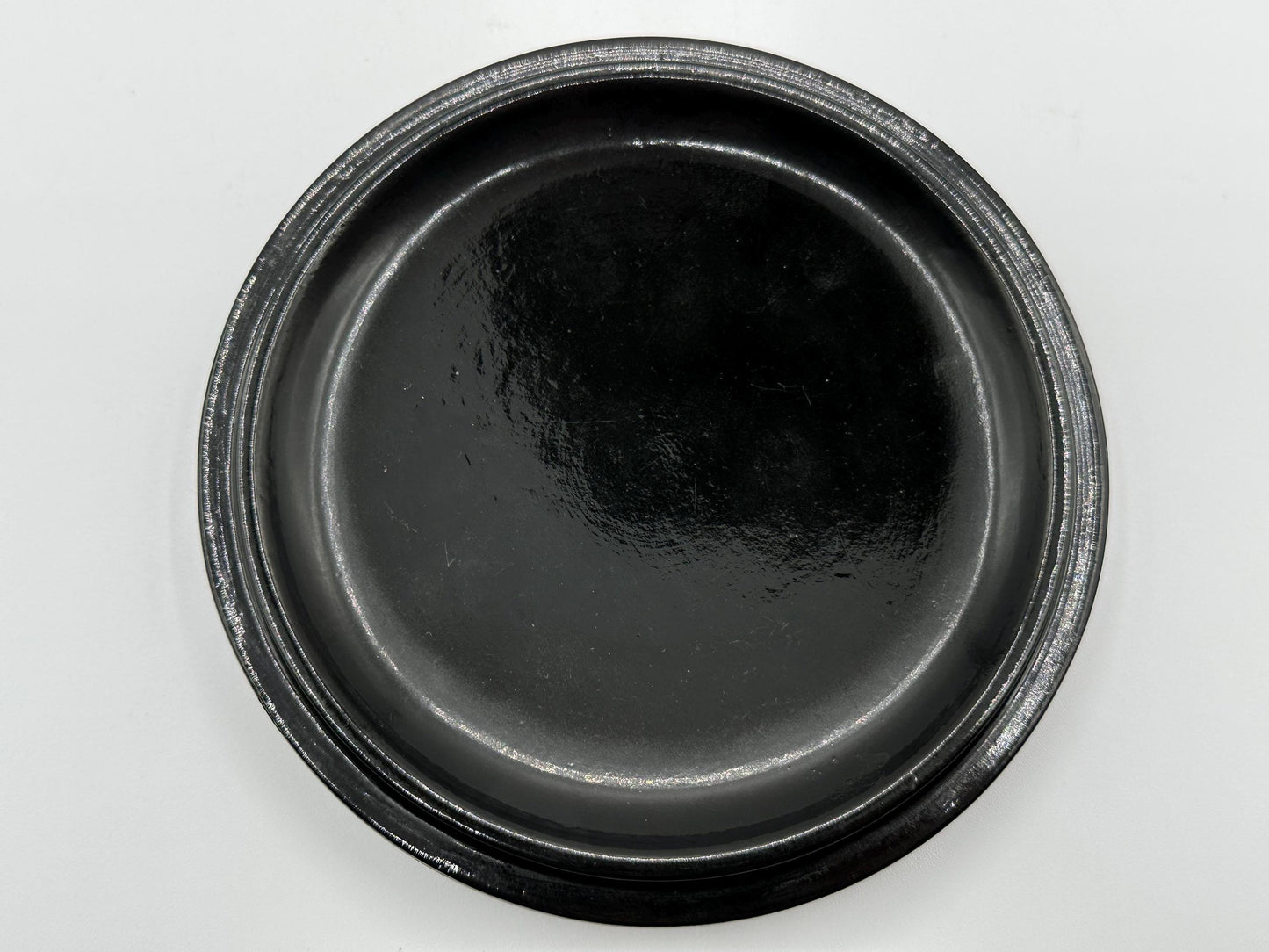 Mid-Century Black Lacquer Wooden Bird Trinket Box with Inlay Design - Vintage Decorative Storage