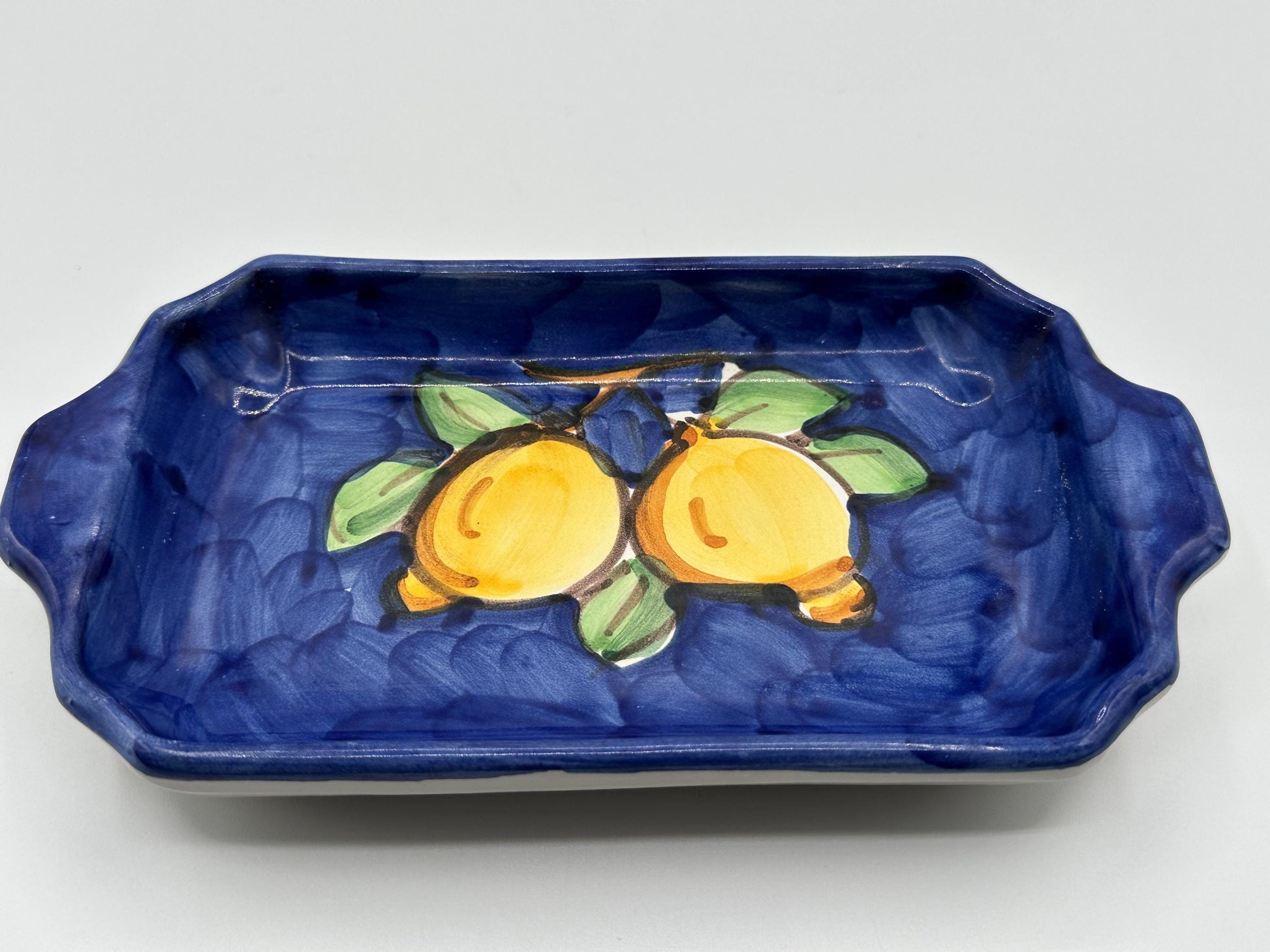 Vintage Italian Hand-Painted Pottery Dish - Artist Signed D'Acunto from Vietri, Italy
