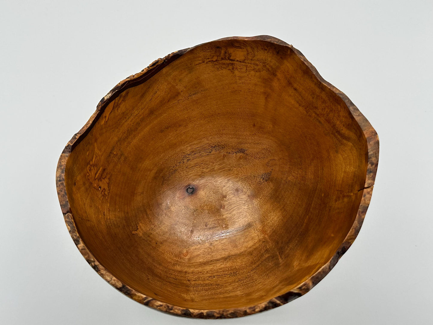Vintage Myrtlewood Bowl: Hand-Turned, Signed by Chuck McLaughlin - Unique Artisan Woodcraft