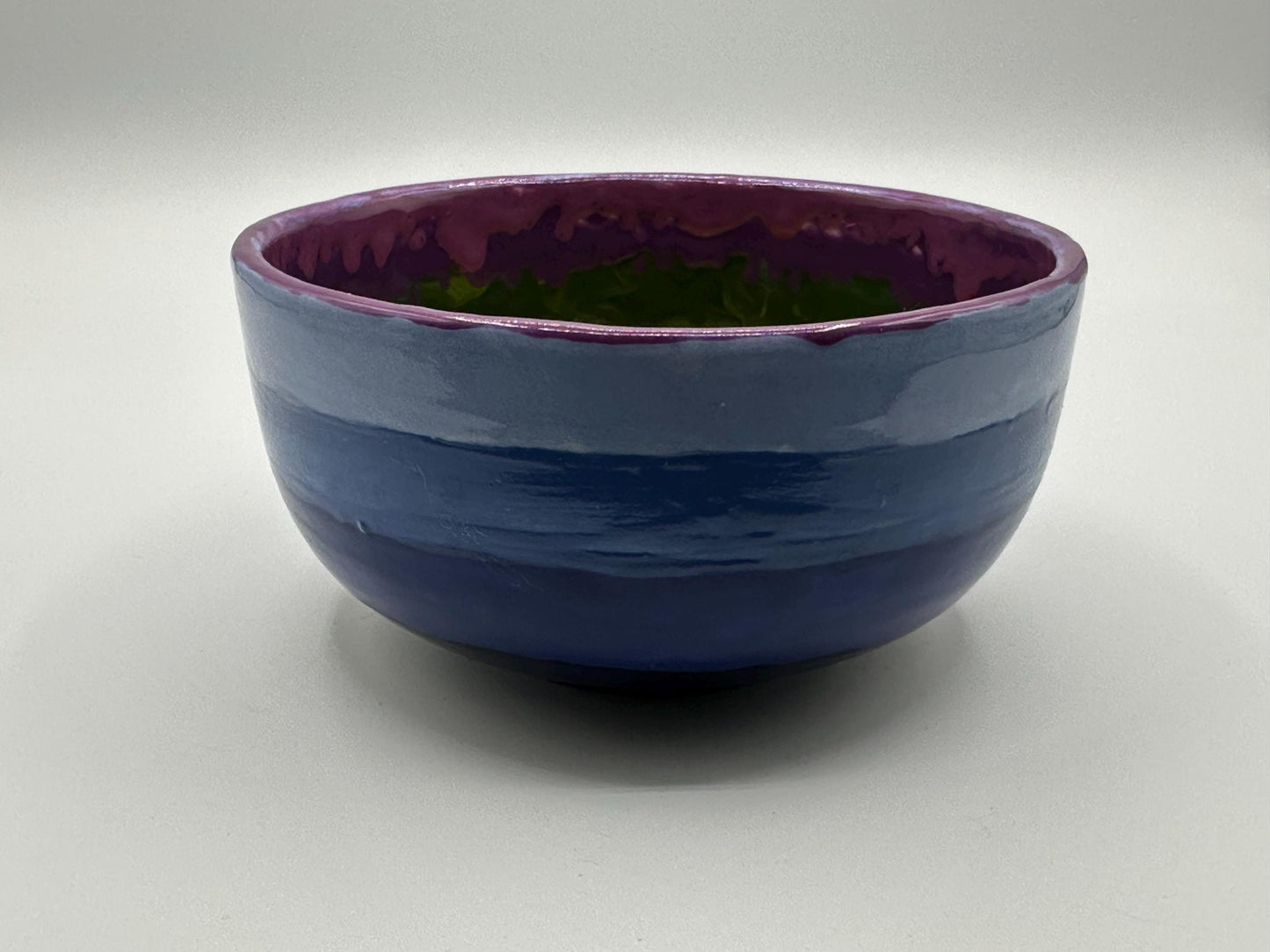 Handcrafted Pride Rainbow Ceramic Bowl - Artist Signed LGBTQ+ Collectible Home Decor