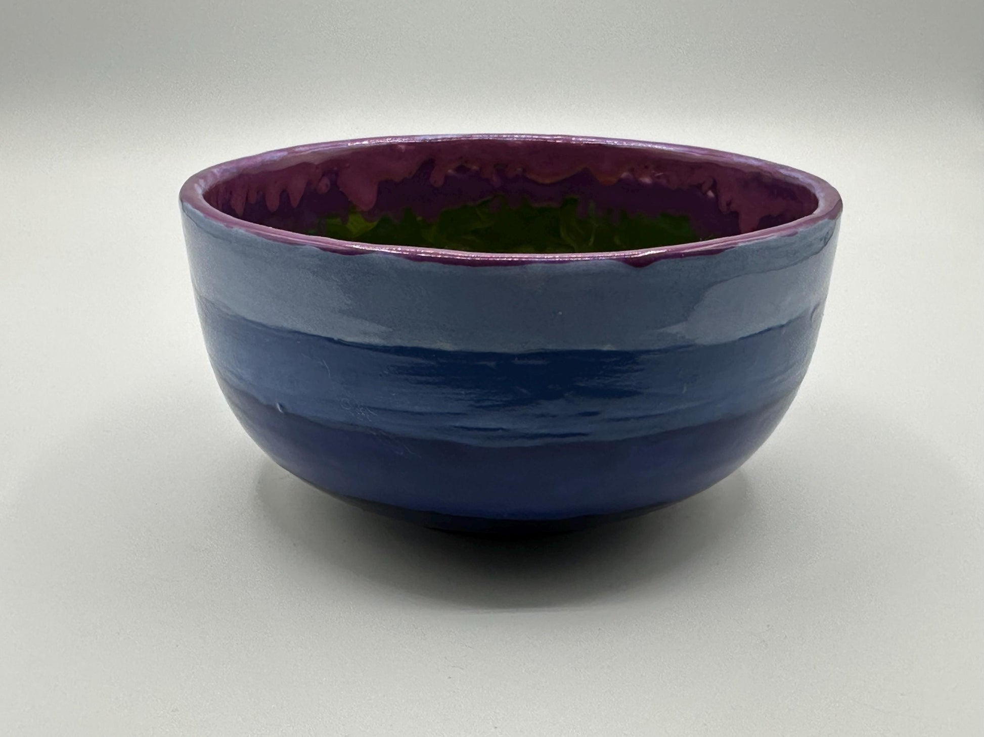 Handcrafted Pride Rainbow Ceramic Bowl - Artist Signed LGBTQ+ Collectible Home Decor