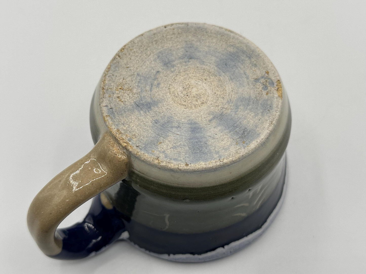 Artisan Ceramic Coffee Cups: Set of 2 Handcrafted Stoneware Pottery Mugs for Home and Café