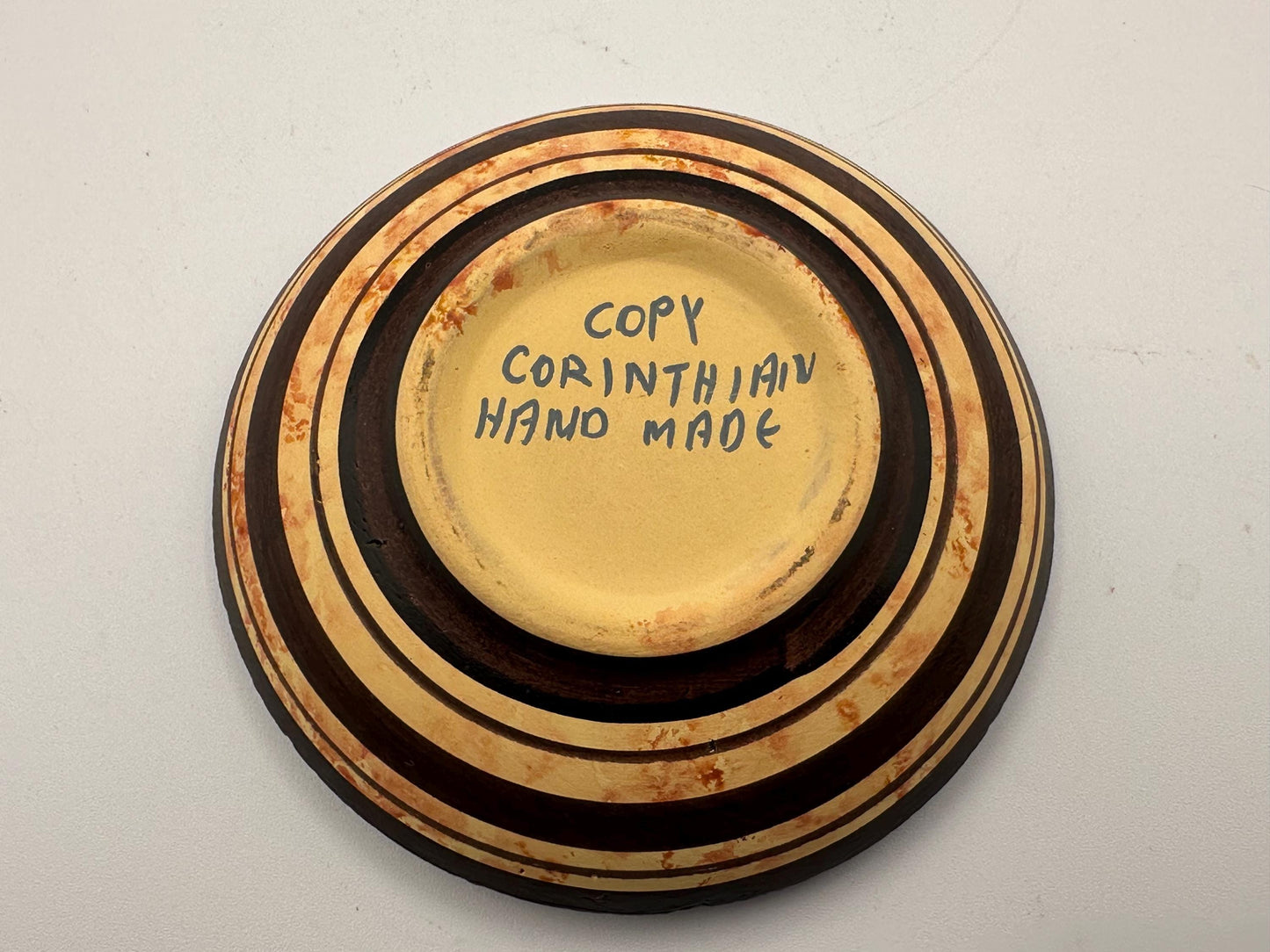Handmade Corinthian Period Pottery Owl Lidded Trinket Dish Copy - Ancient Greek Style Ceramic Jewelry Box