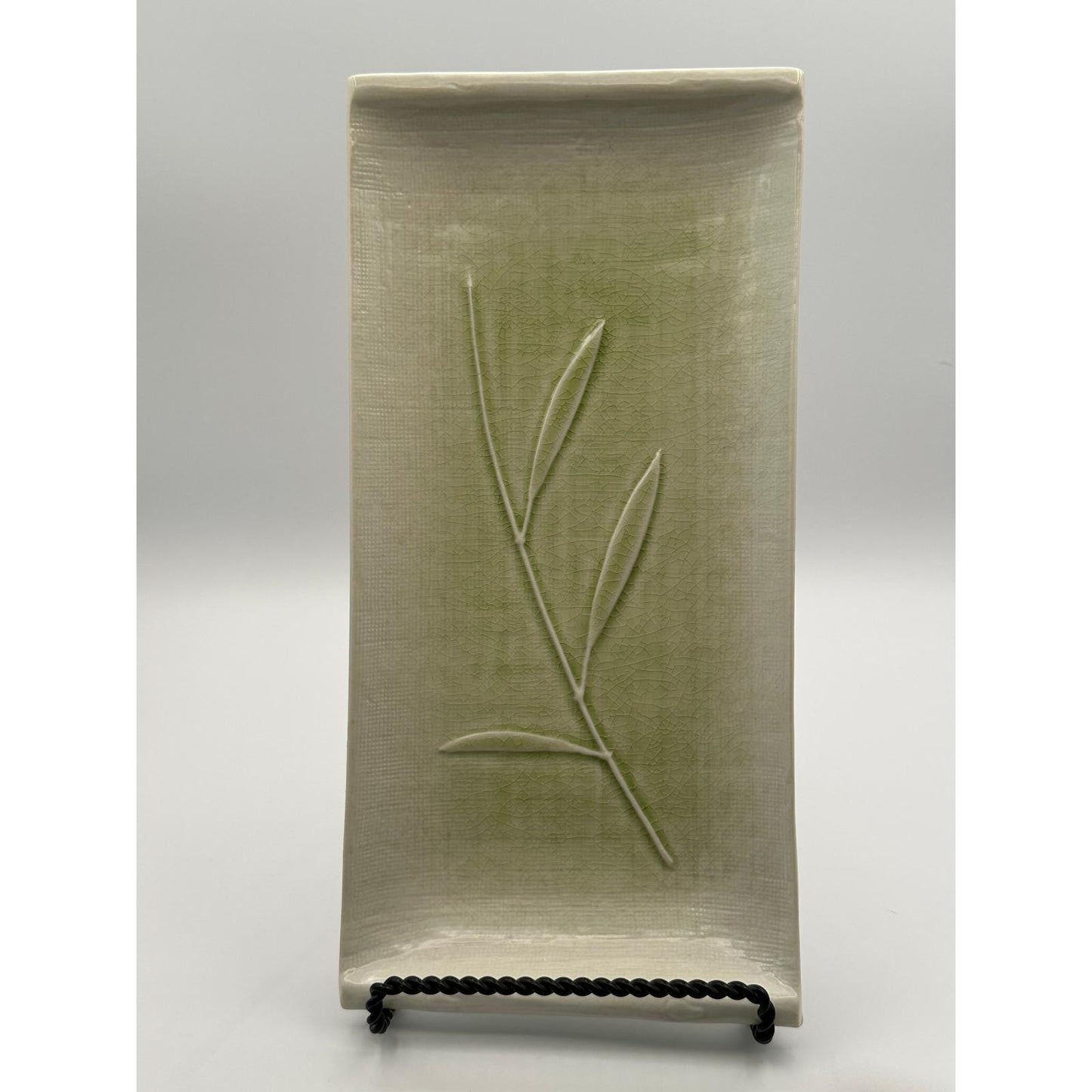 Vintage Crate & Barrel Kiri Sushi Platters (Set of 2) – Bamboo Pattern