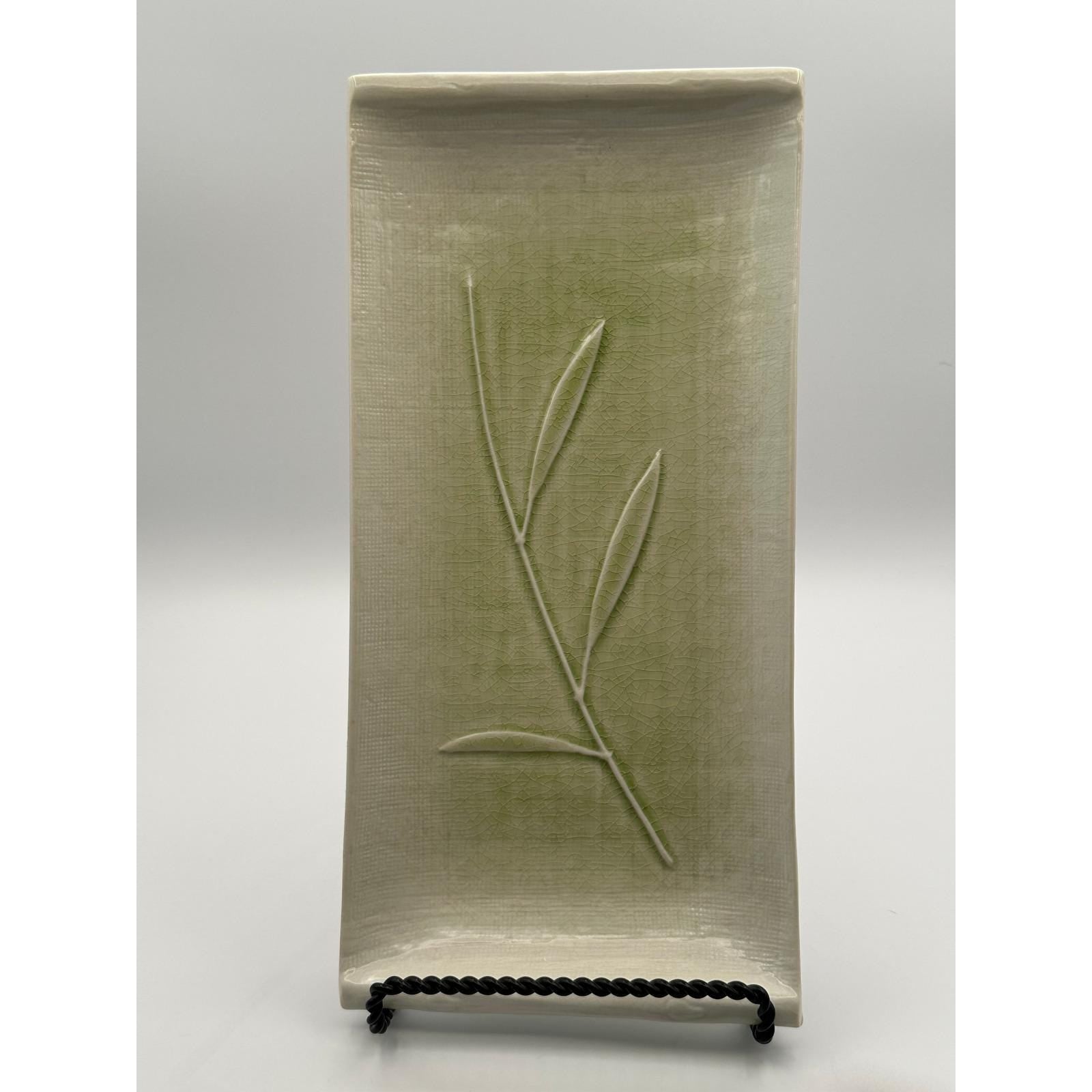Vintage Crate & Barrel Kiri Sushi Platters (Set of 2) – Bamboo Pattern