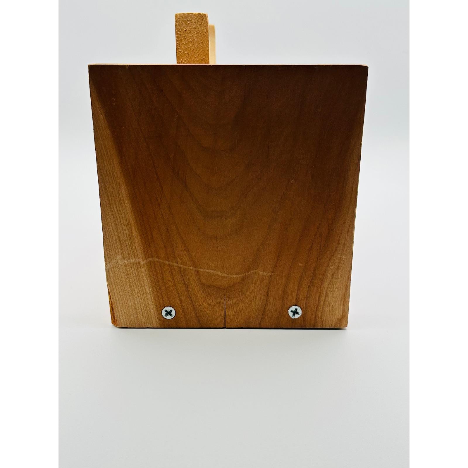 Handmade Wooden Owl Bookends - Rustic Mid-Century Modern Style Home Office Decor
