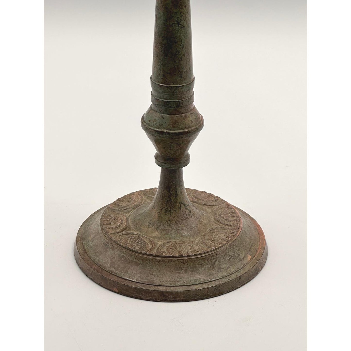Pair of Vintage Distressed Metal Candlestick Holder - Rustic Antique-Style Home Décor