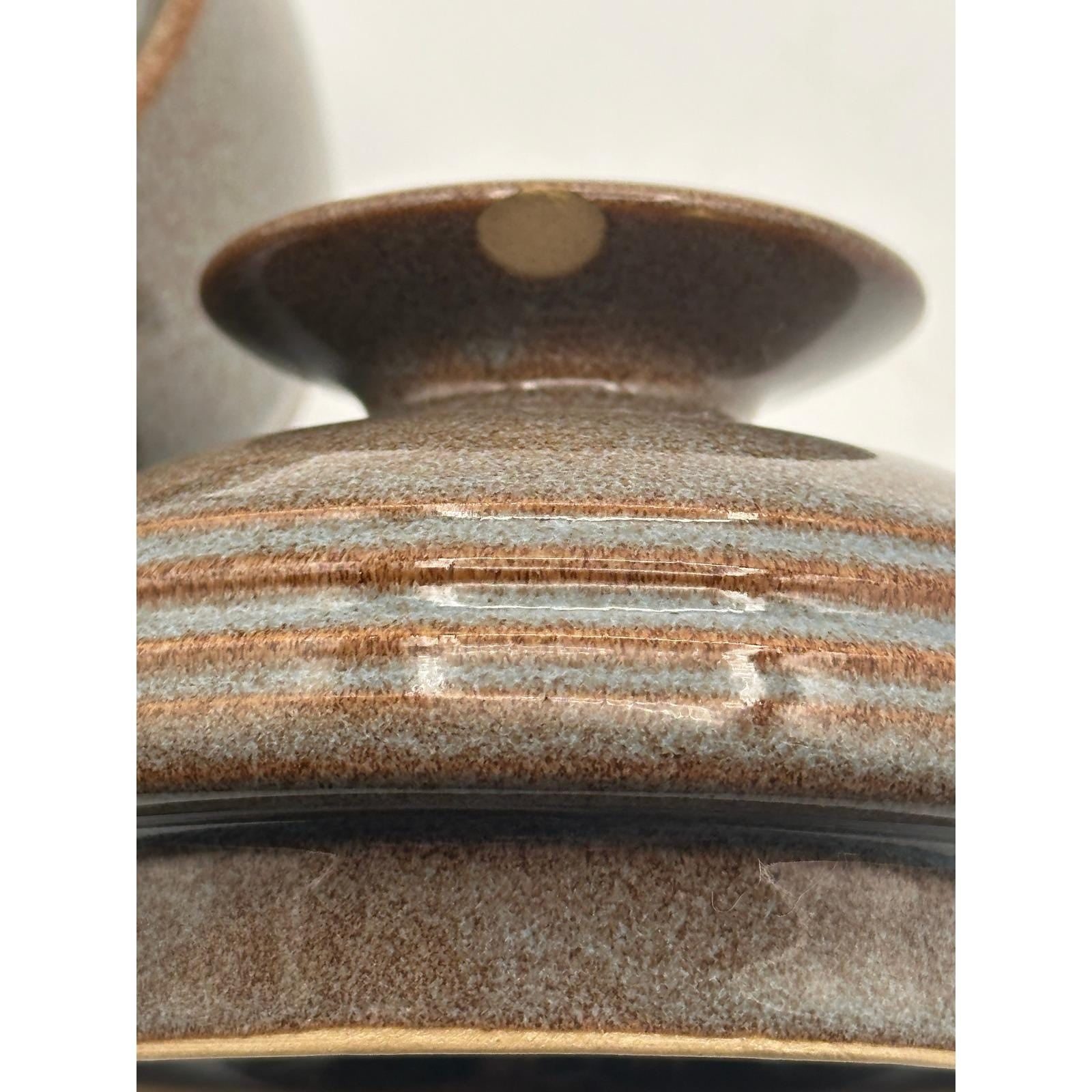 Vintage Denby Artisan Greystone Lidded Casserole Serving Dish 1983 Collection Stoneware Cookware
